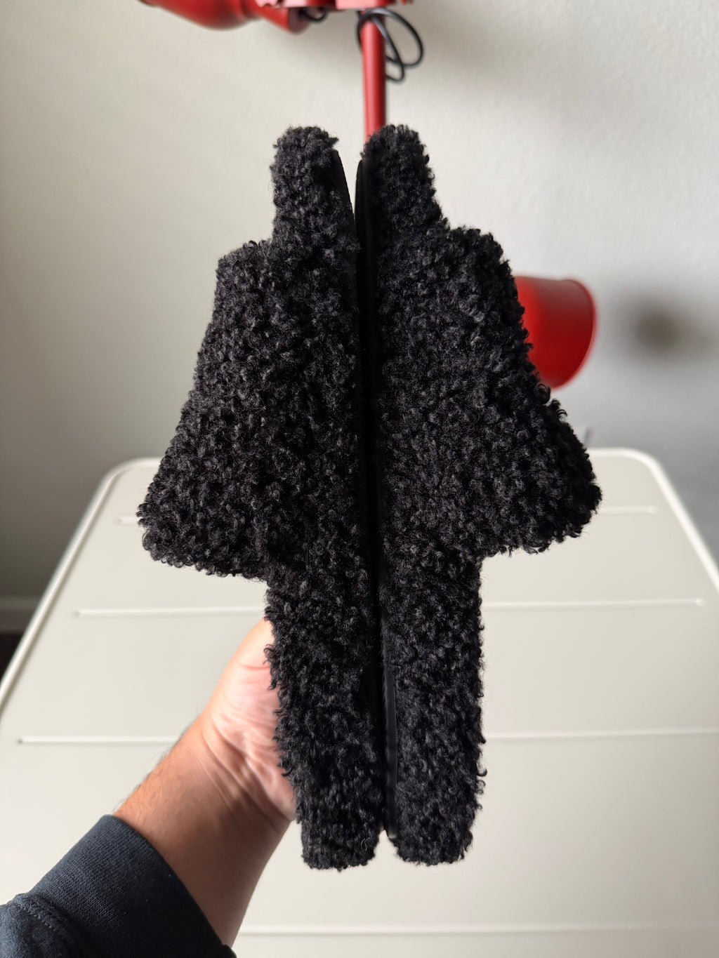 Balenciaga Paris City Fur Slides 41/8