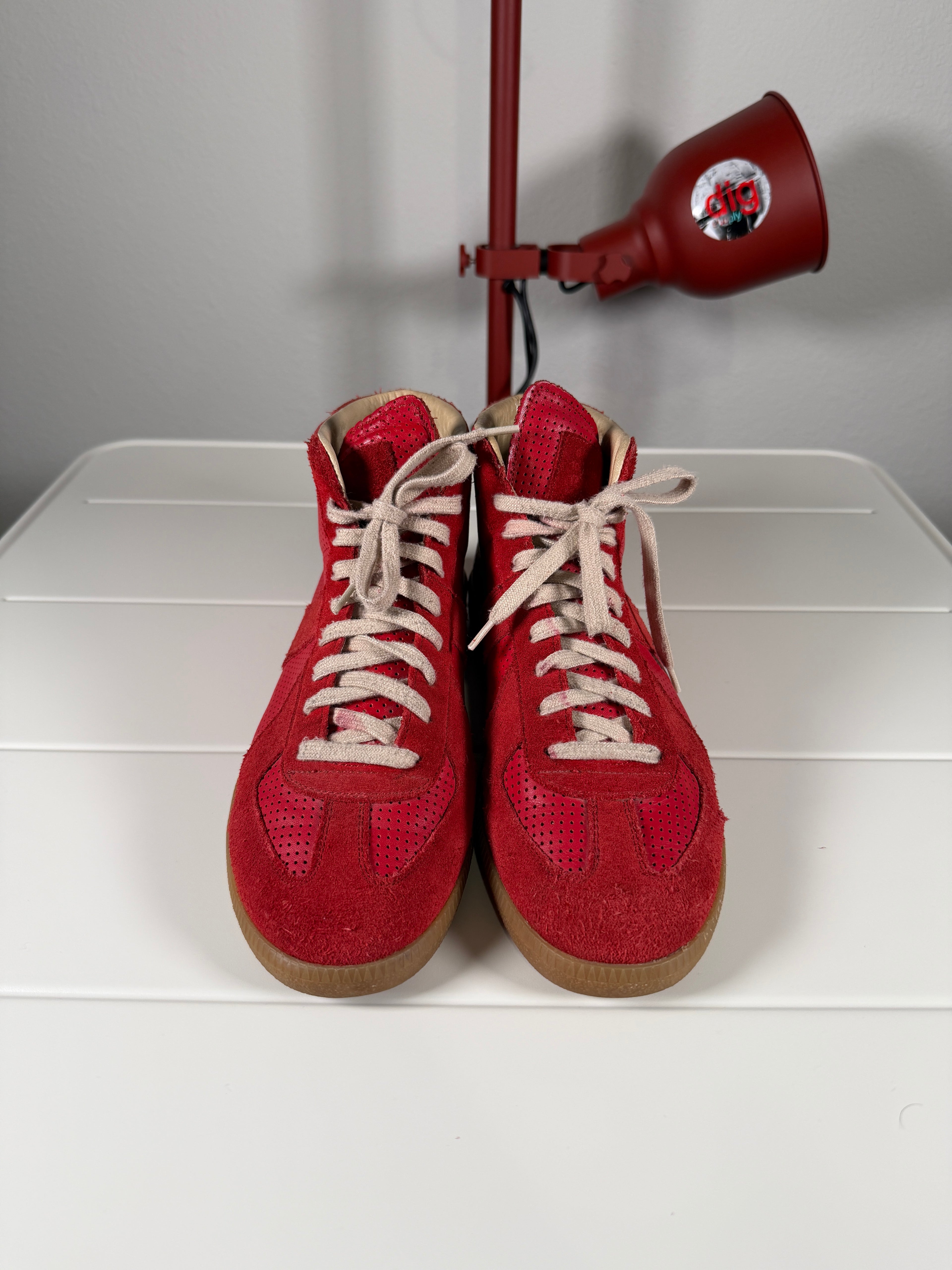 Maison Margiela Mesh Red High Gats 44/11