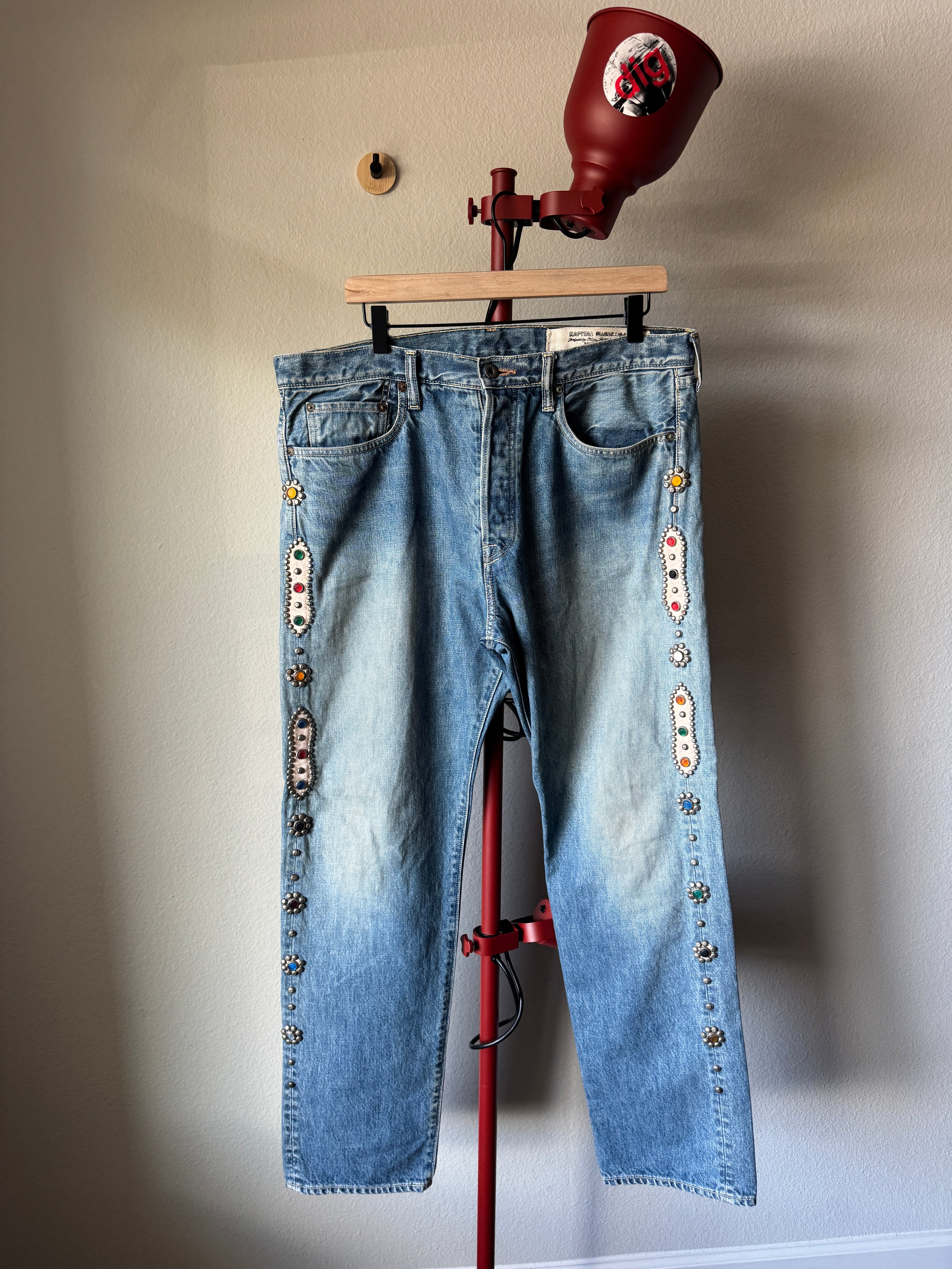 Kapital Cisco Studded Gemstone Jeans 36