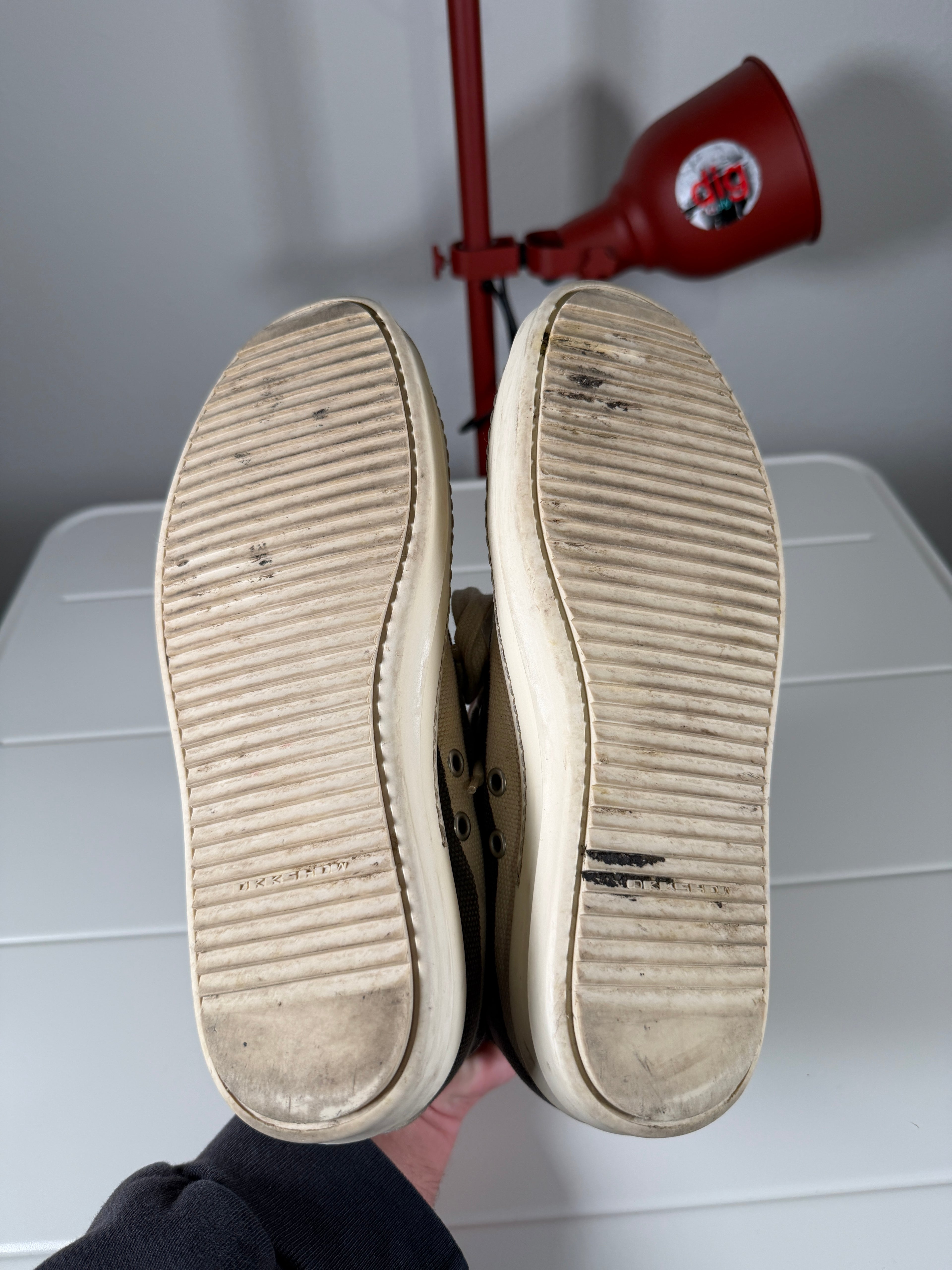 Rick Owens SS14 Drkshdw Abstract Geo Camo Ramone Low 41/8