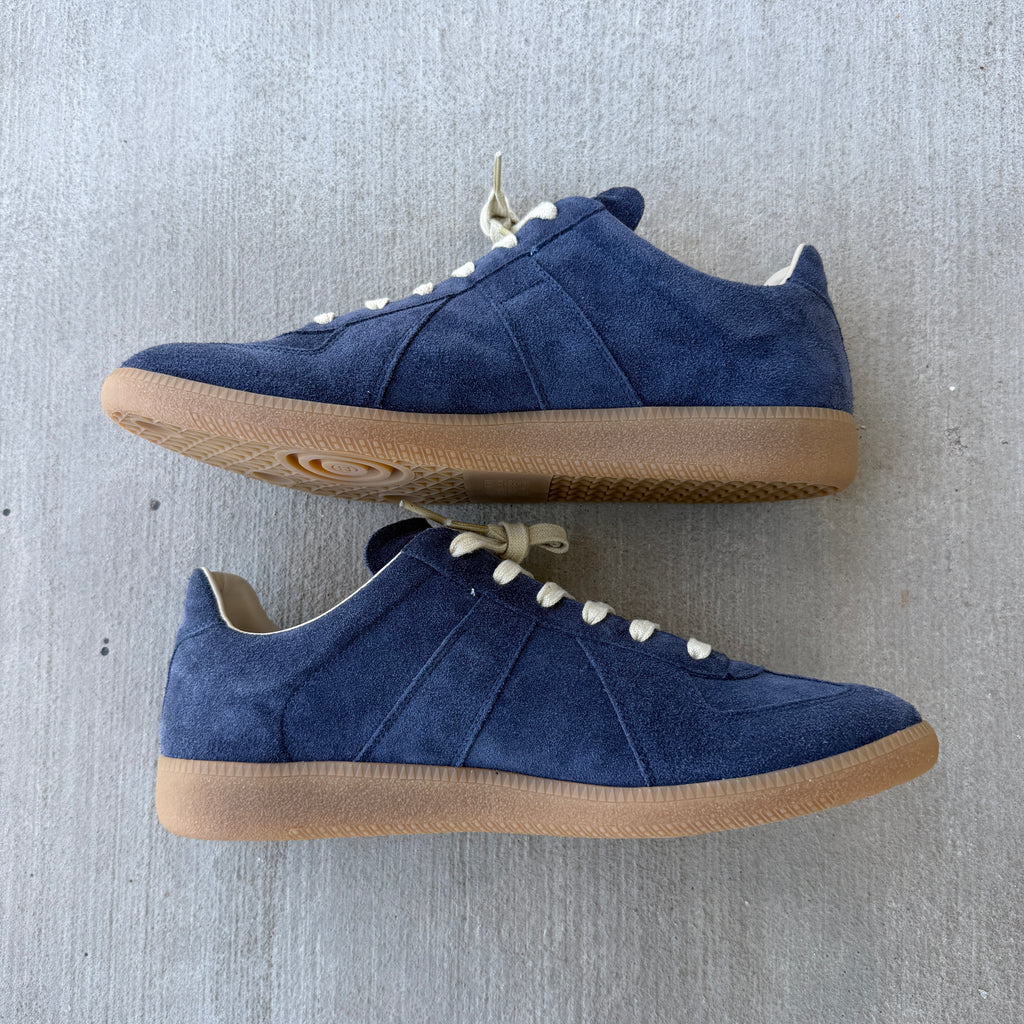 Maison Margiela “Reclica” Navy Suede Gats 45/12