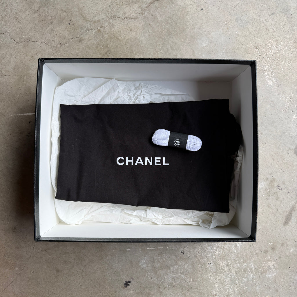 Chanel Neon Yellow Neoprene Runners 42/9
