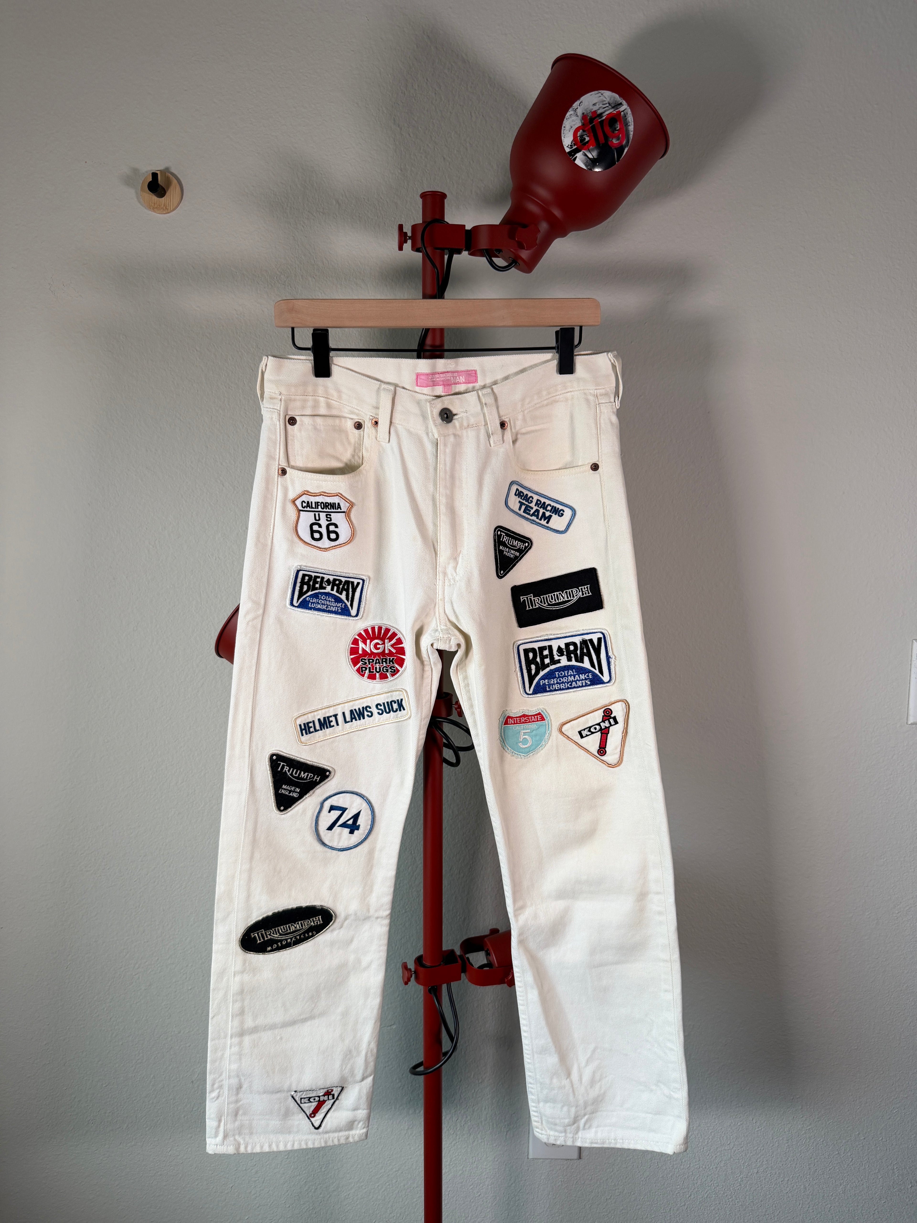 Junya Watanabe 02 Triumph Motorsport Patchwork Denim 31