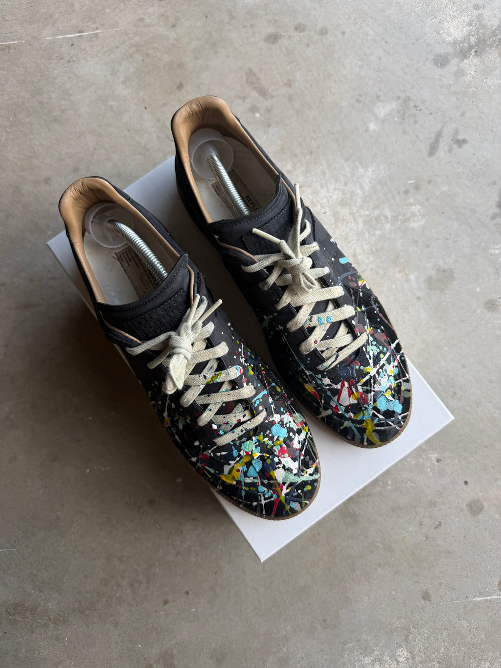 Maison Margiela Black Paint Splatter Gats 45/12