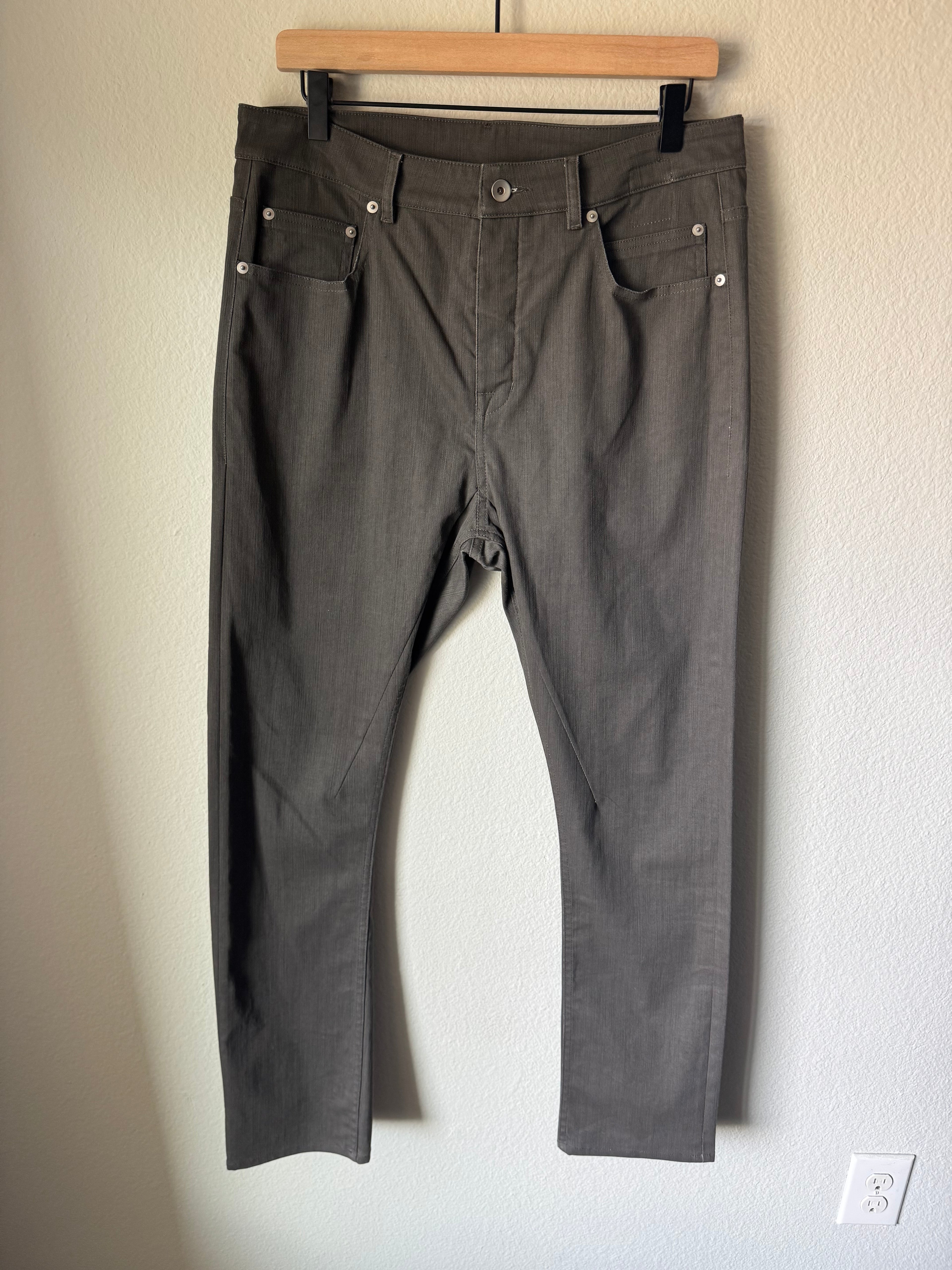 Rick Owens Dark Dust Detroit Cut Denim