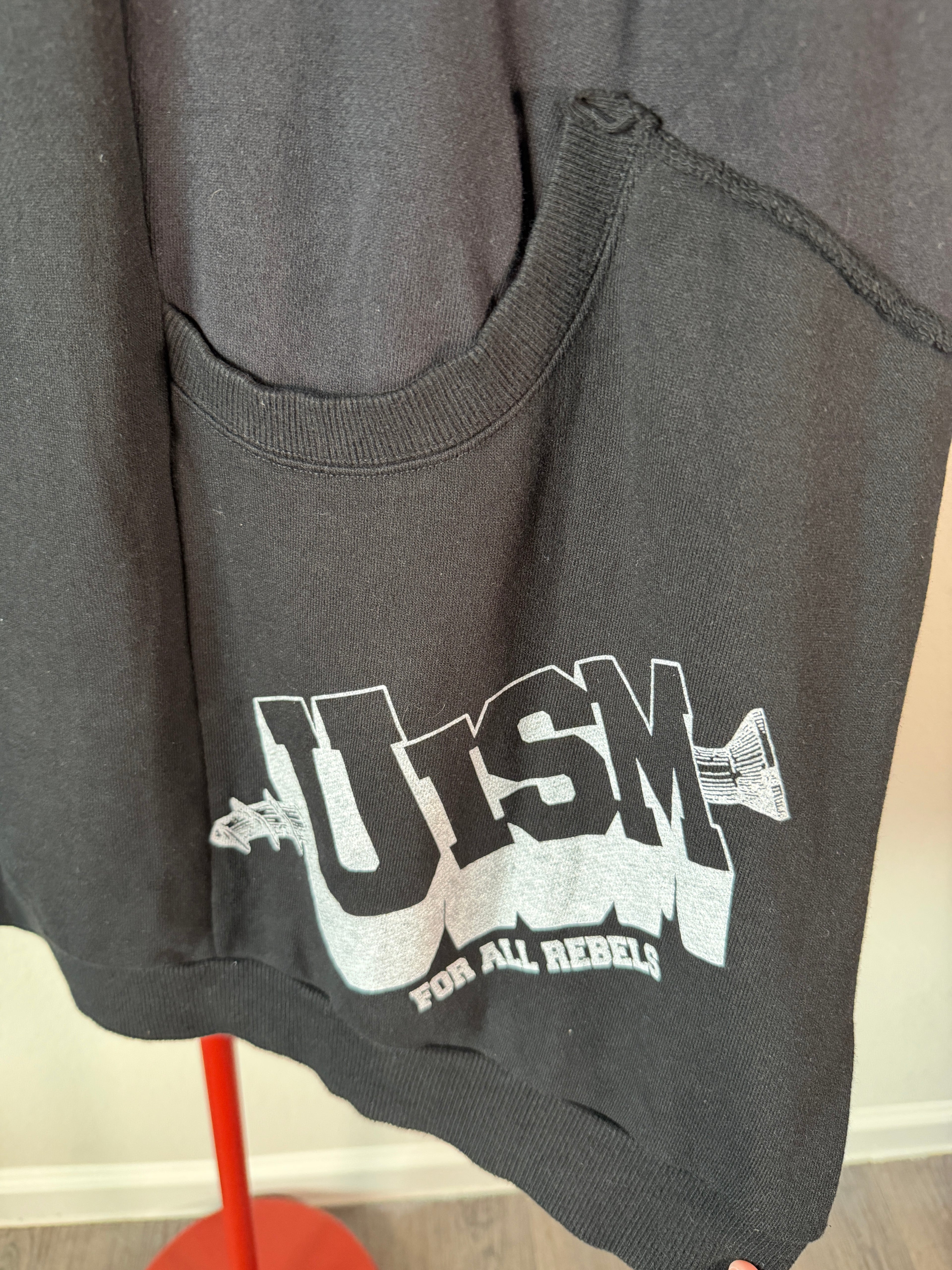 Undercover SS22 Rebel Gods Reconstructed Hybrid Crewneck XL