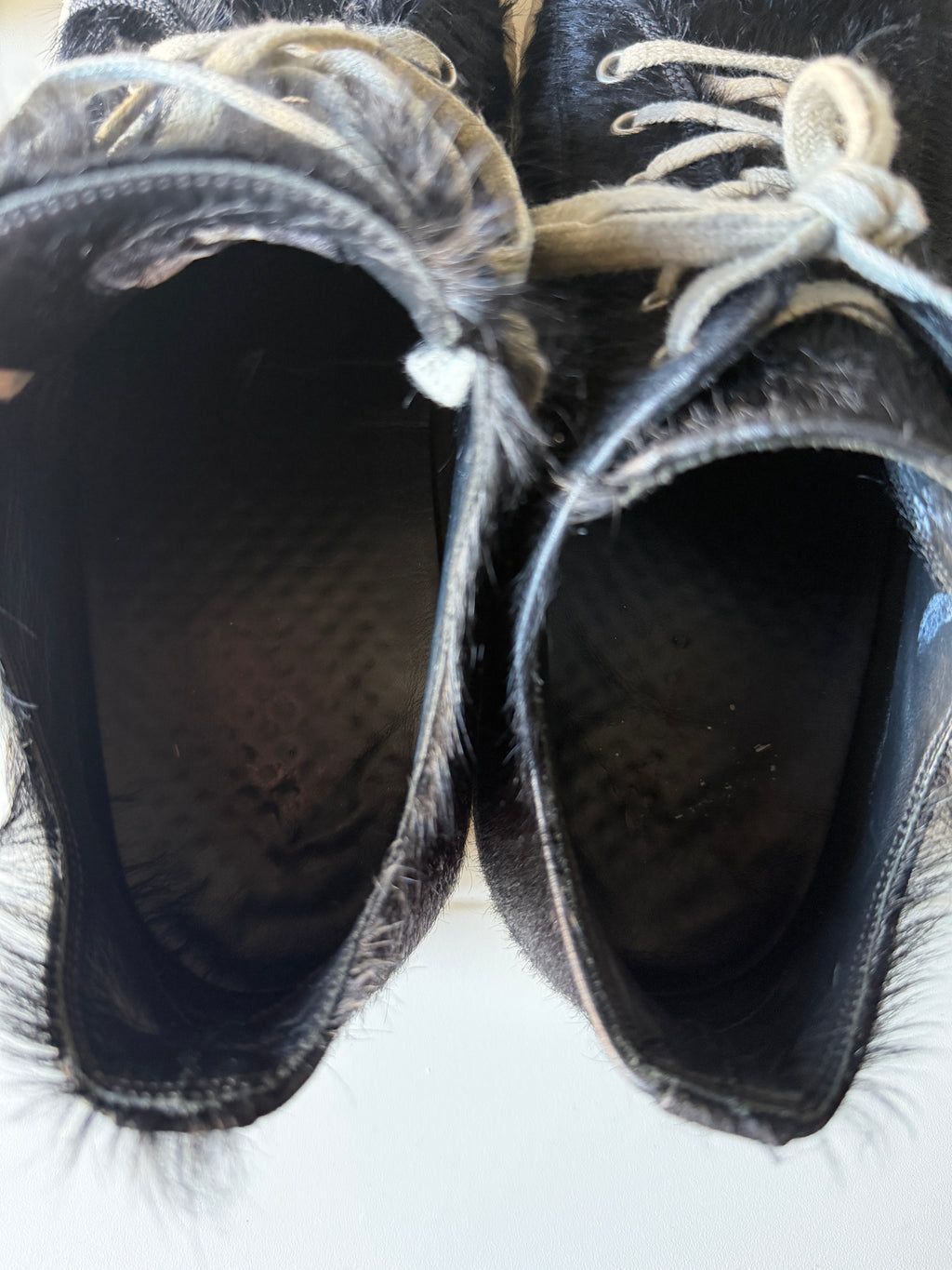 Rick Owens Pony Hair Ramones Low 45/12