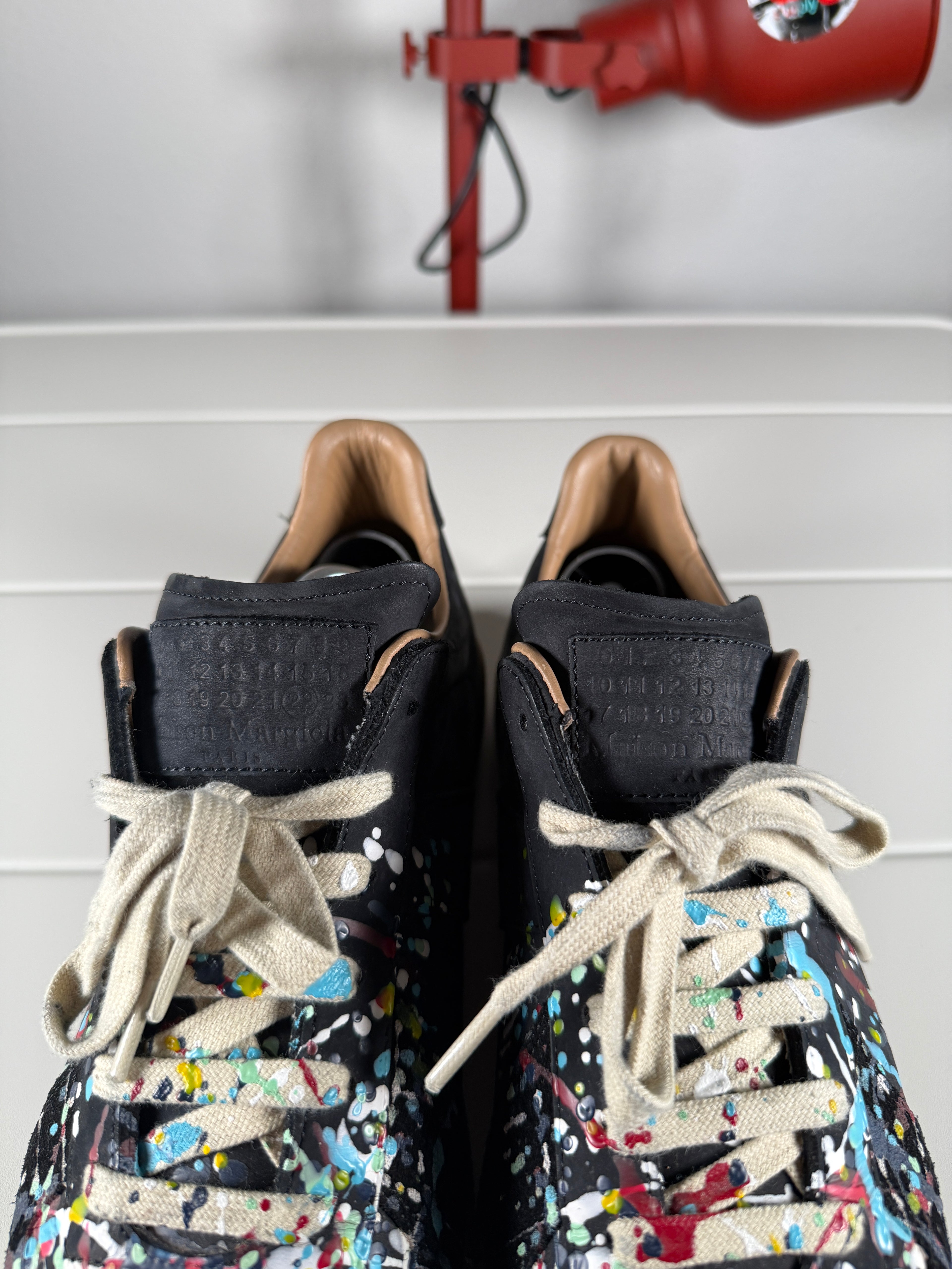 Maison Margiela Black Paint Splatter Gats 43/10