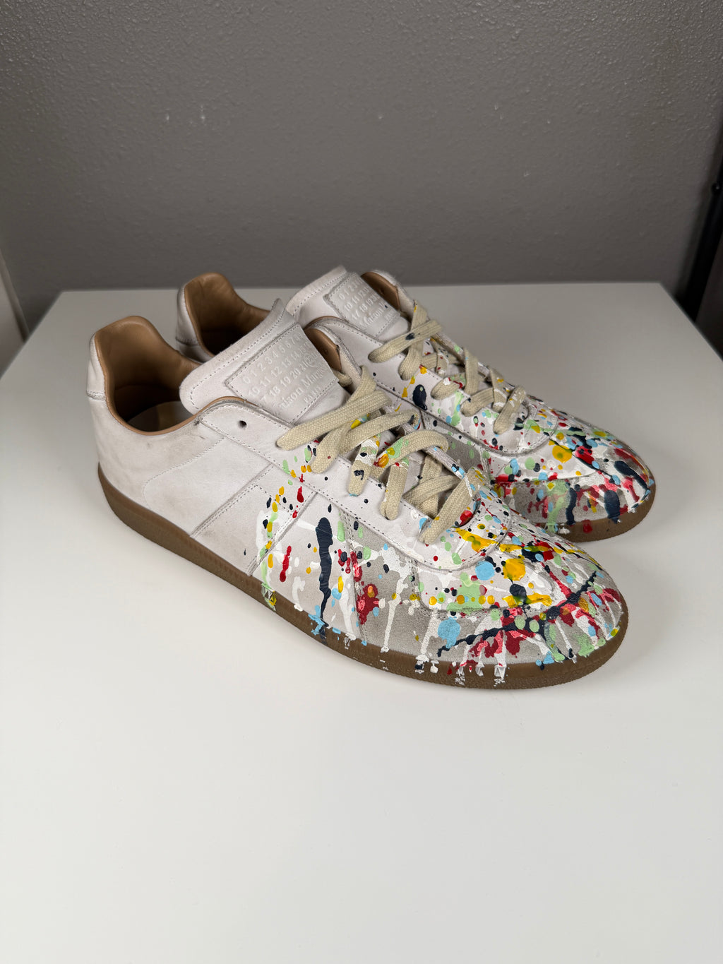 Maison Margiela Paint Splatter White Gats 43/10