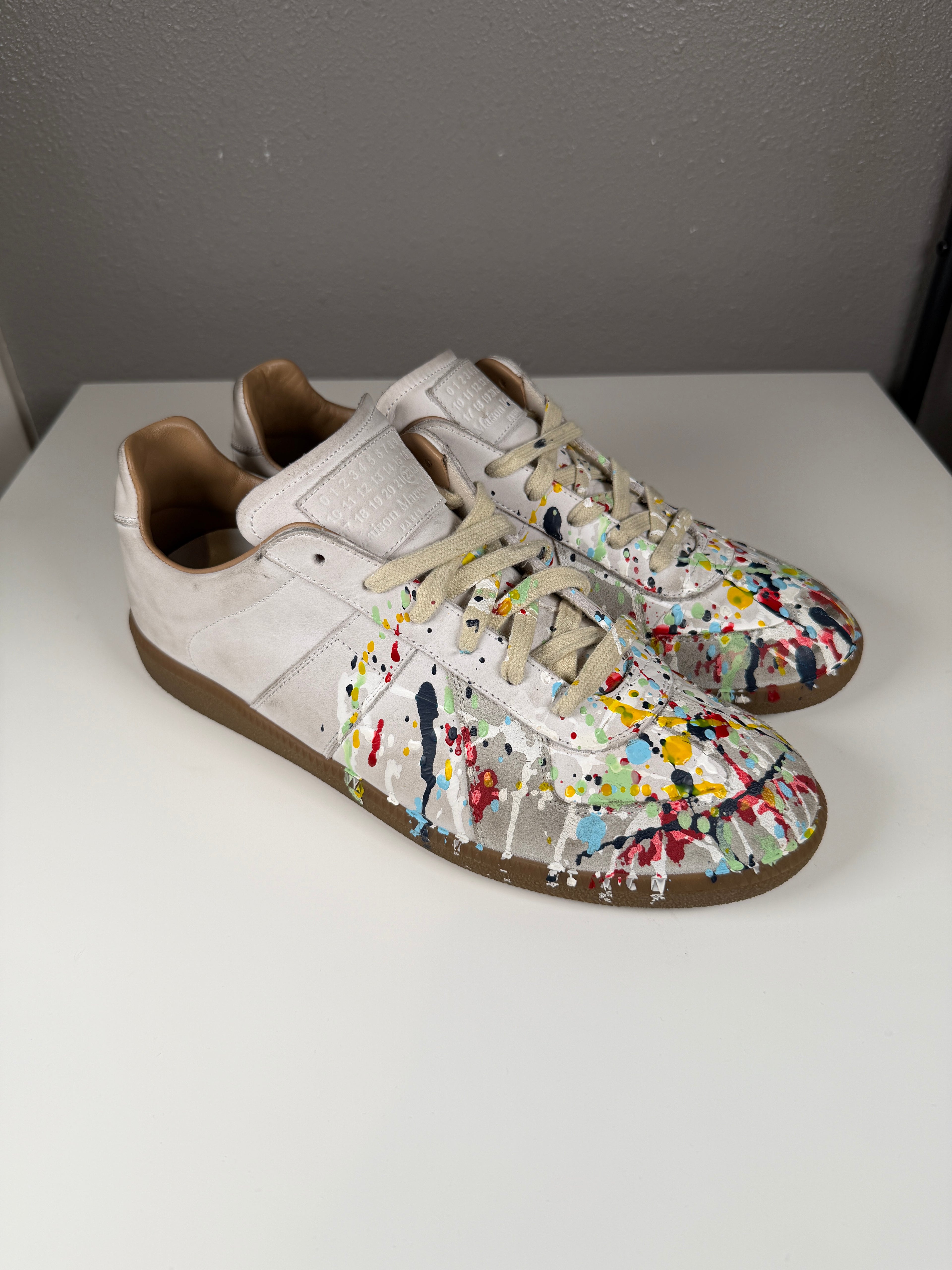 Maison Margiela Paint Splatter White Gats 43/10