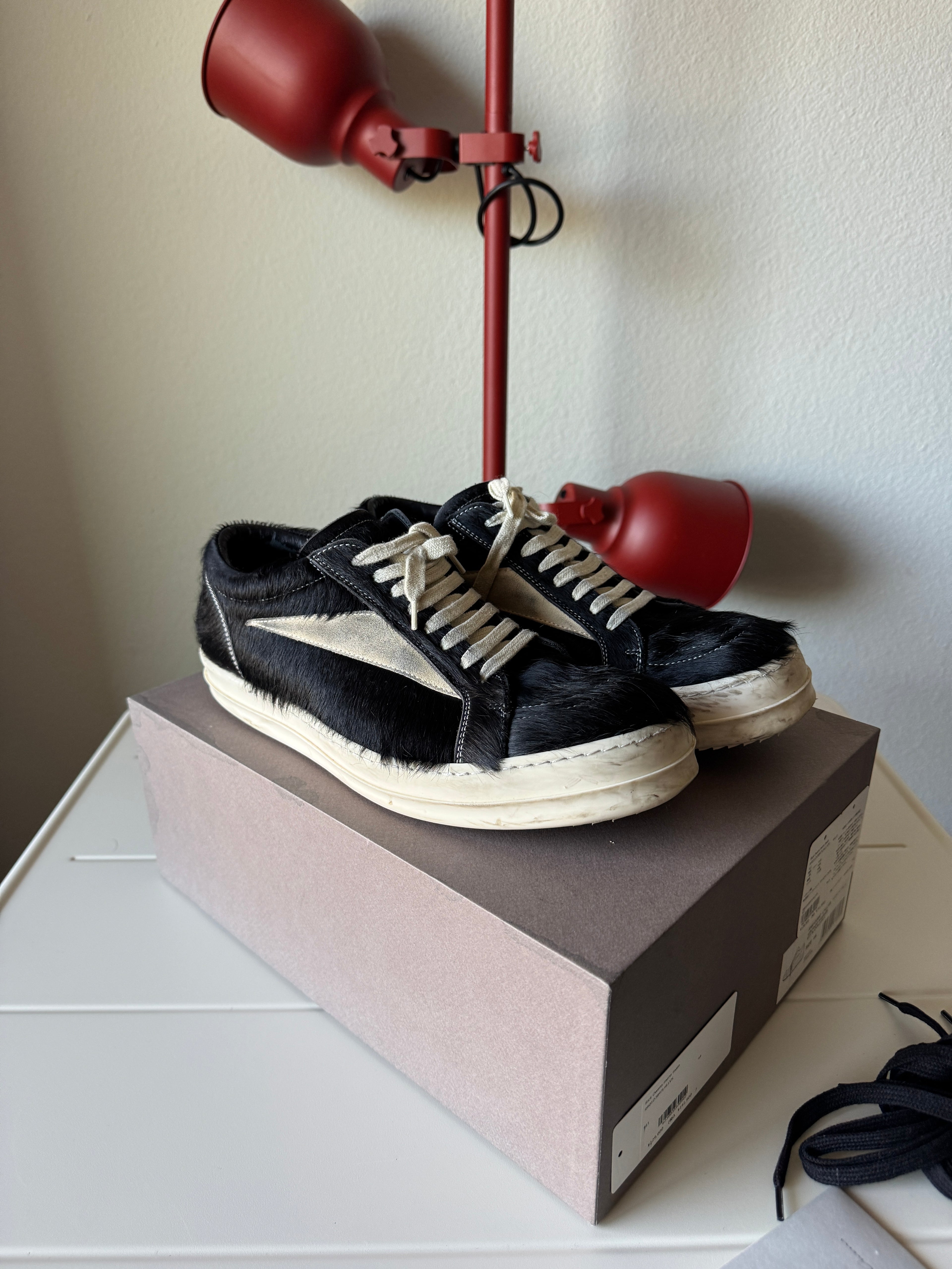 Rick Owens Pony Hair Vans Vintage Sneakers 44/11