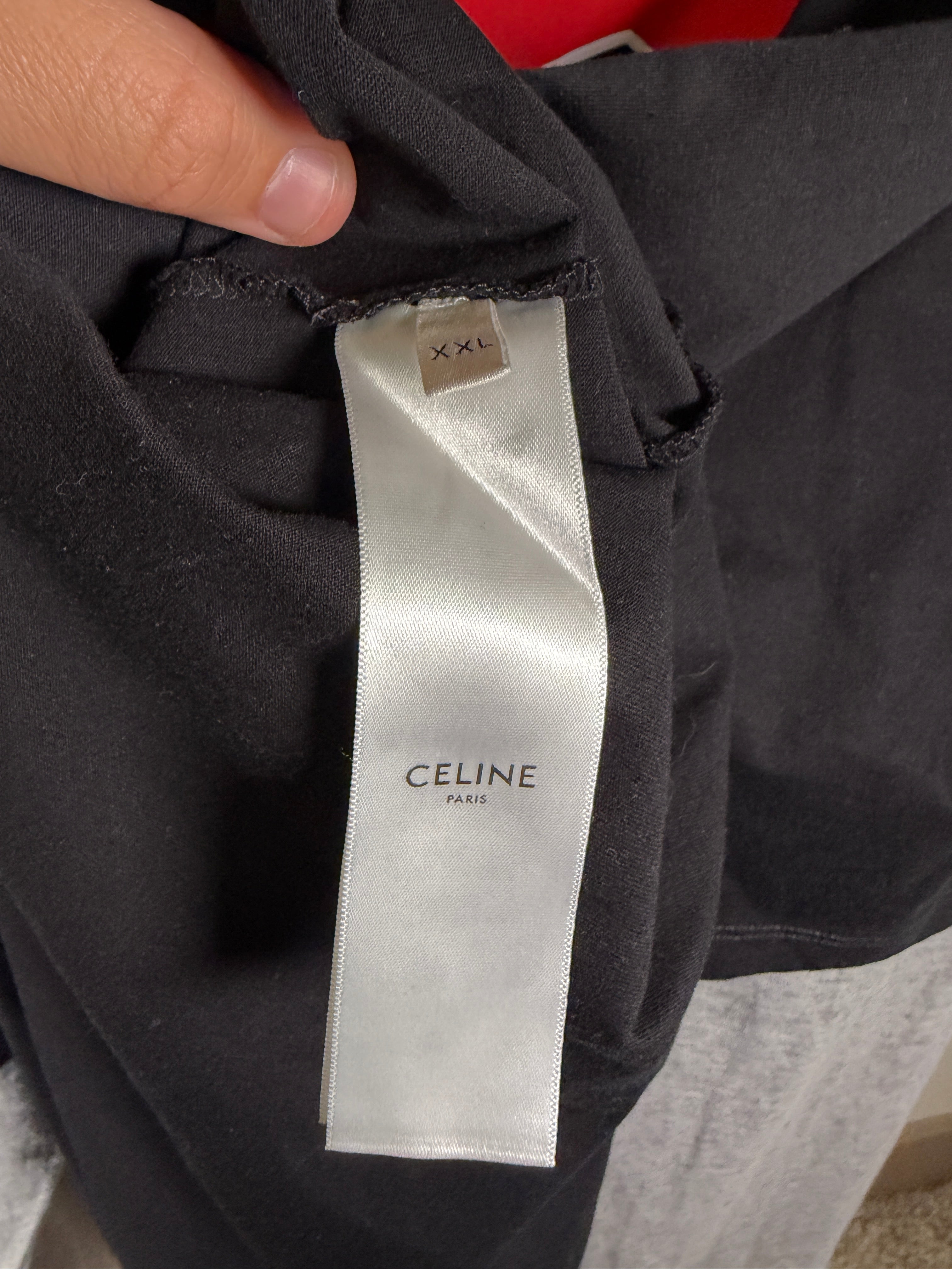 Celine Layered Long Sleeve Jersey Shirt