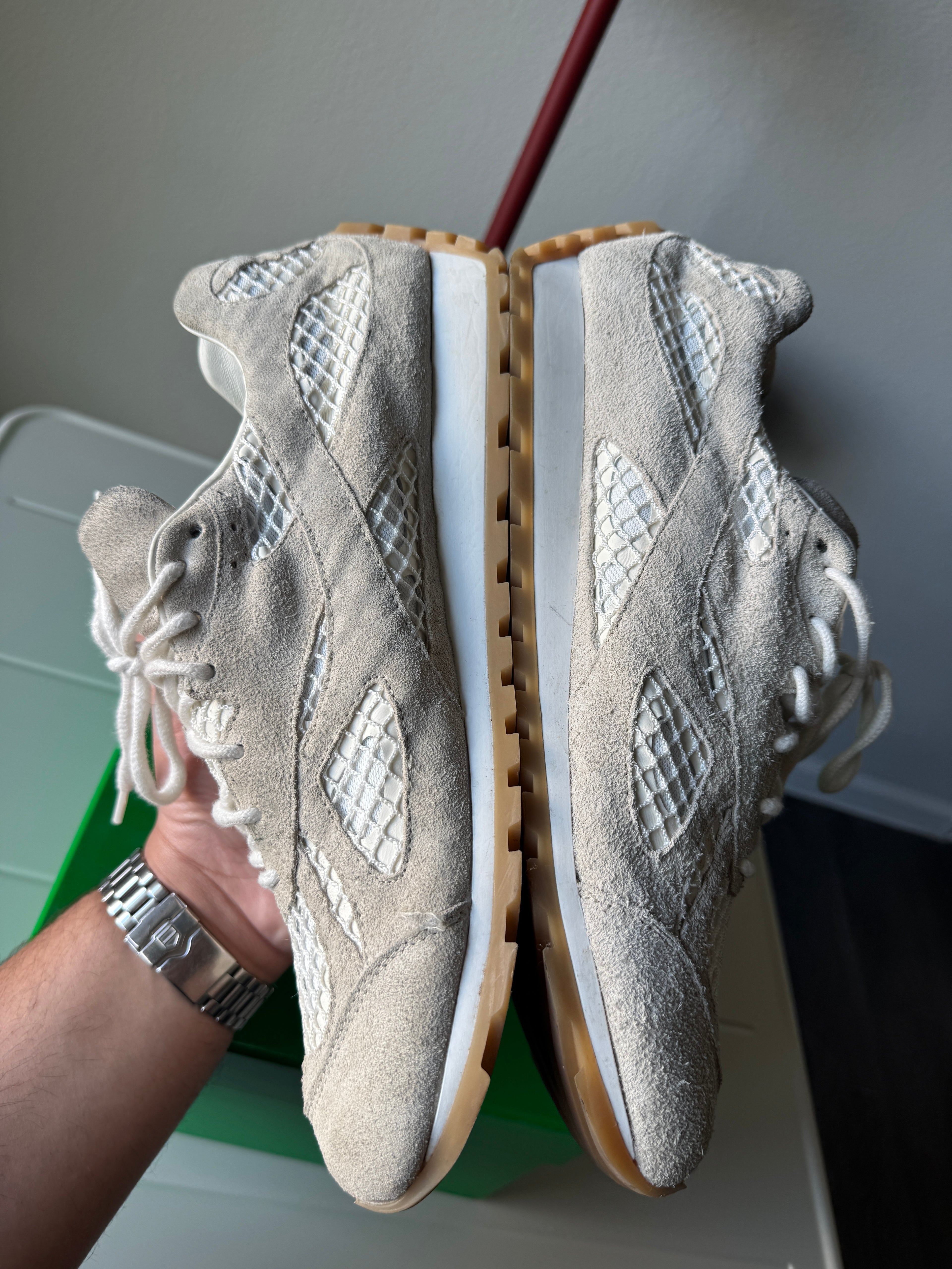 Bottega Veneta Orbit Sea Salt White 45/12