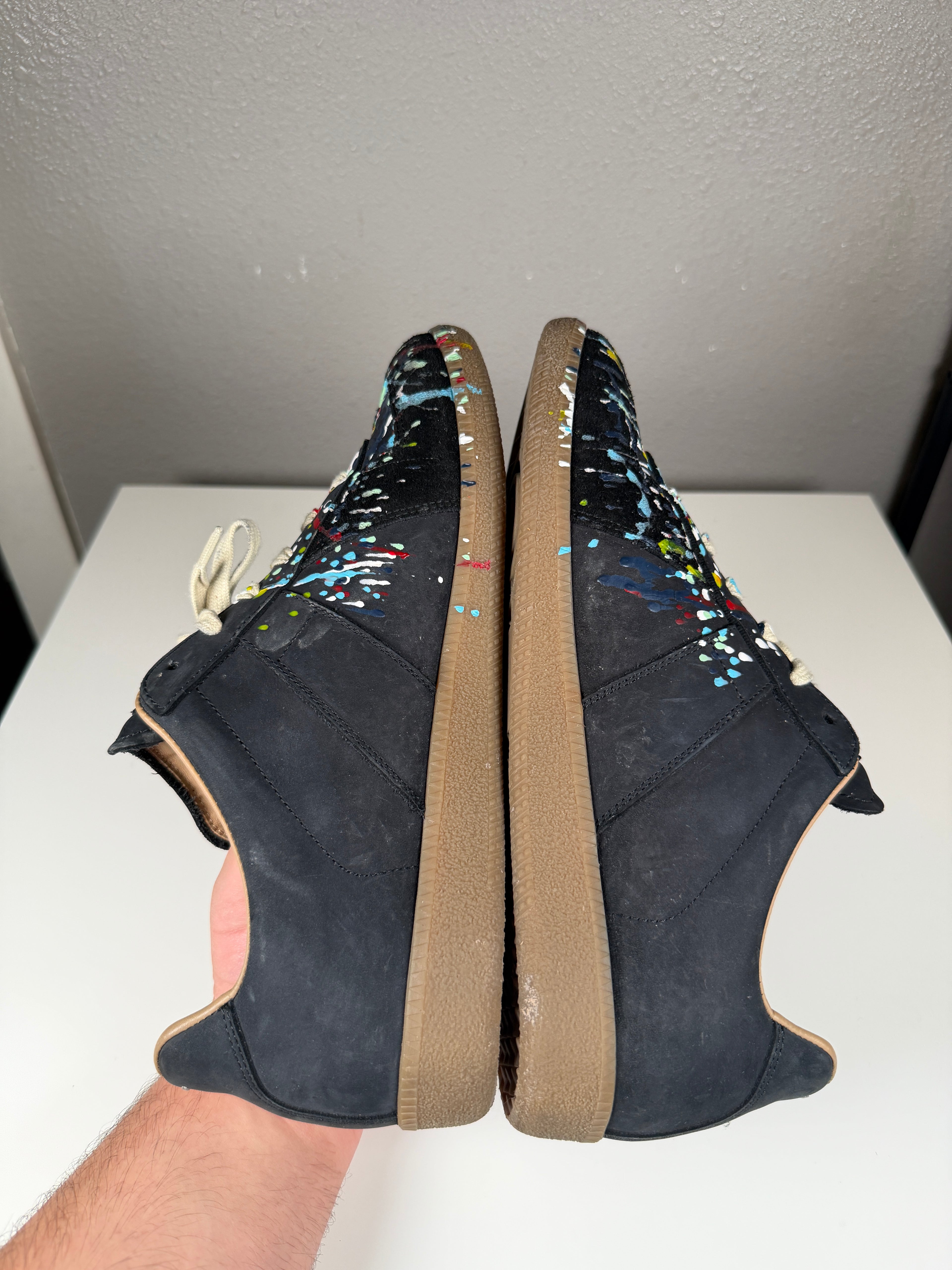 Maison Margiela Paint Splatter Black Gats 43/10