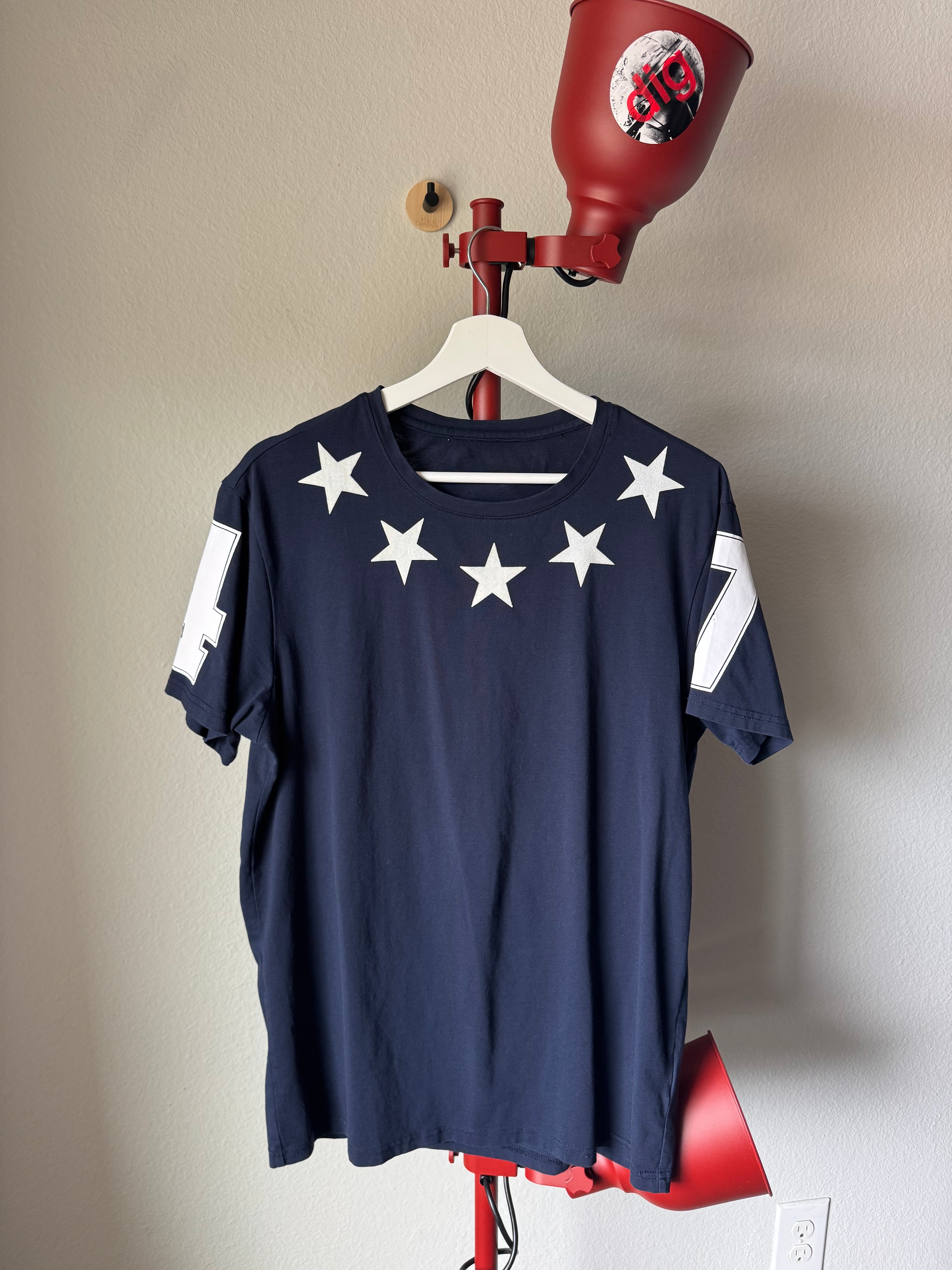 Givenchy Star Tee Navy/White S