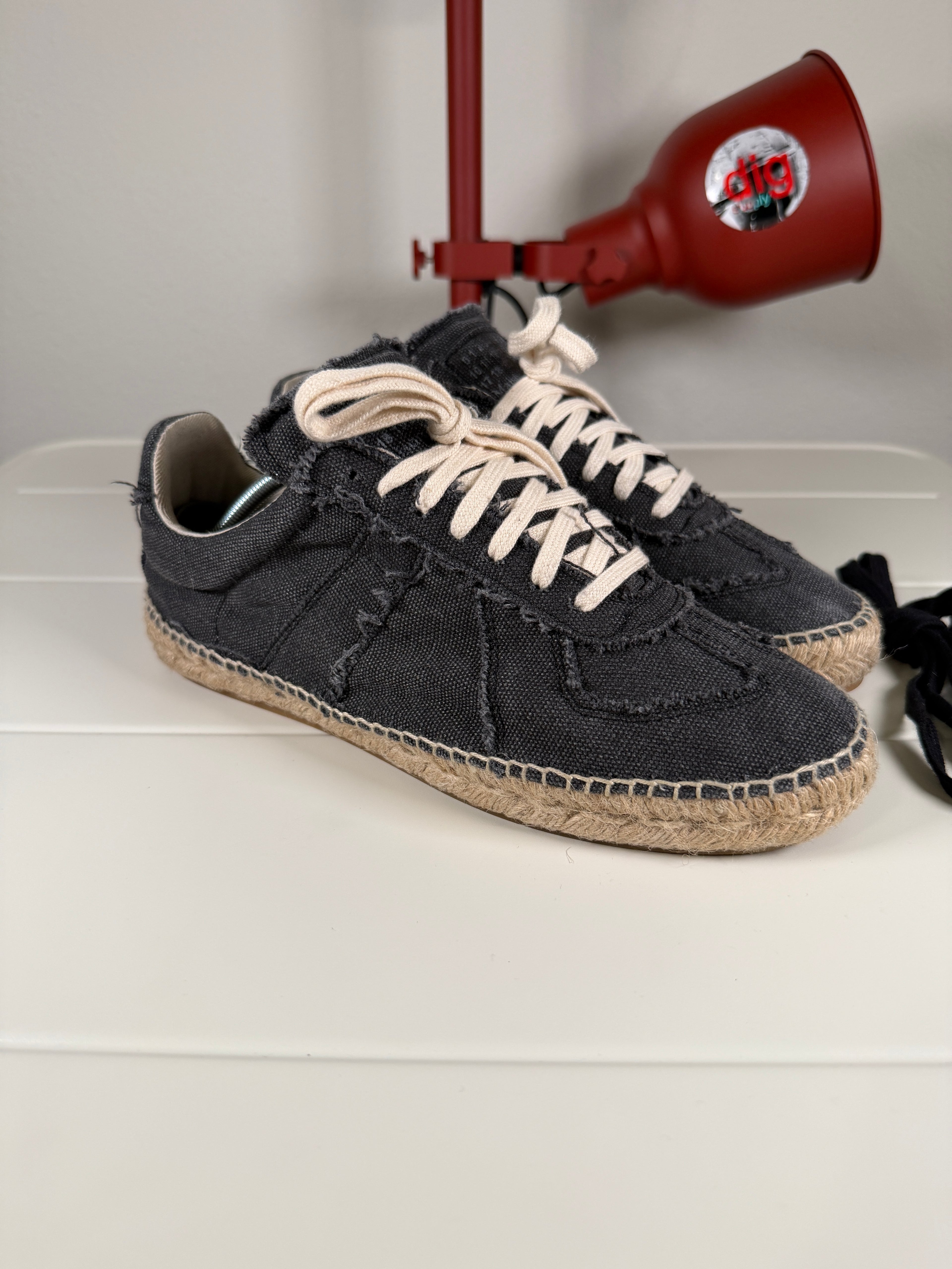 Maison Margiela Black Espadrille Gats 41/8