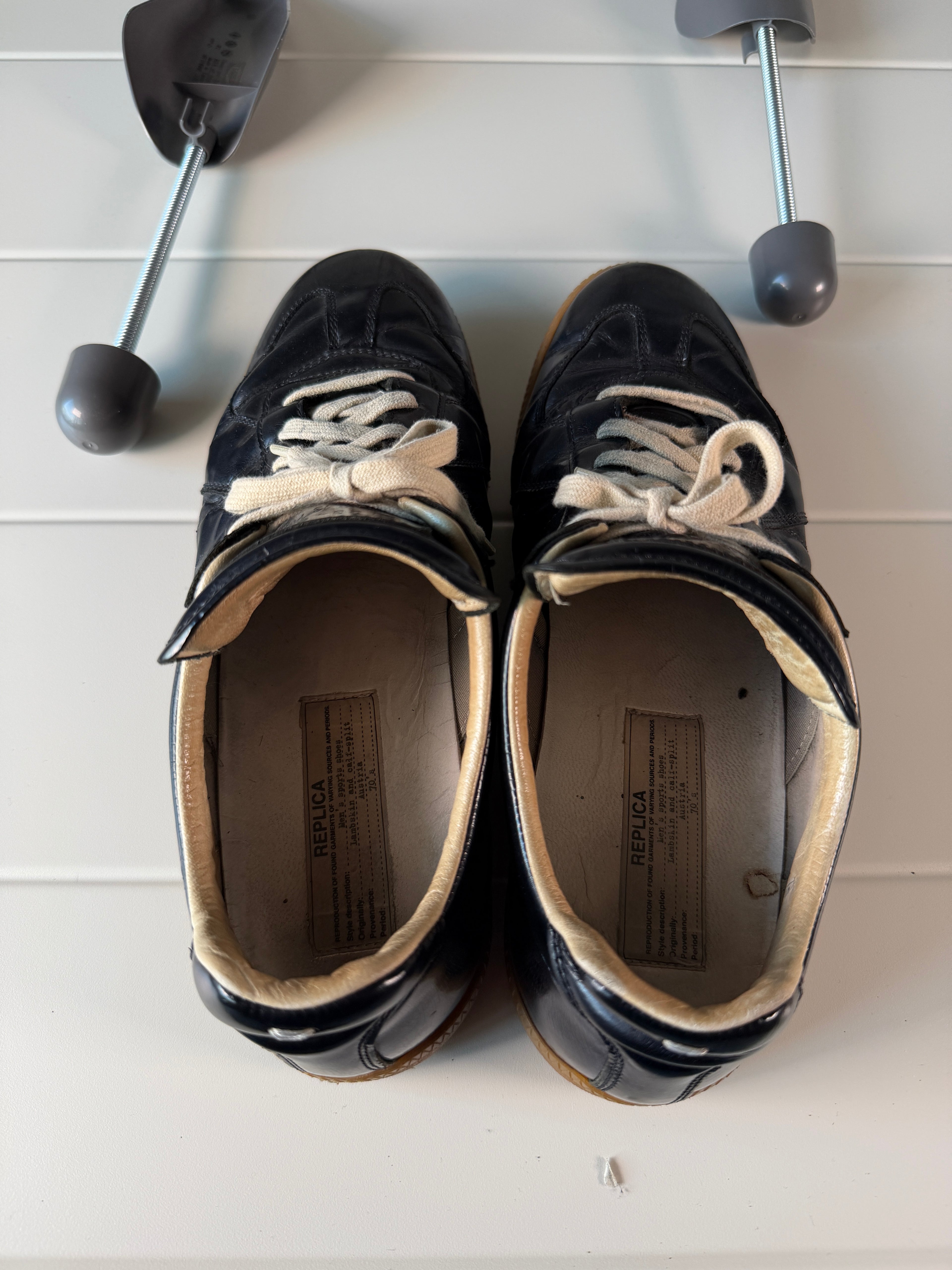 Maison Margiela Patent Leather Black Gum Gats 43/10
