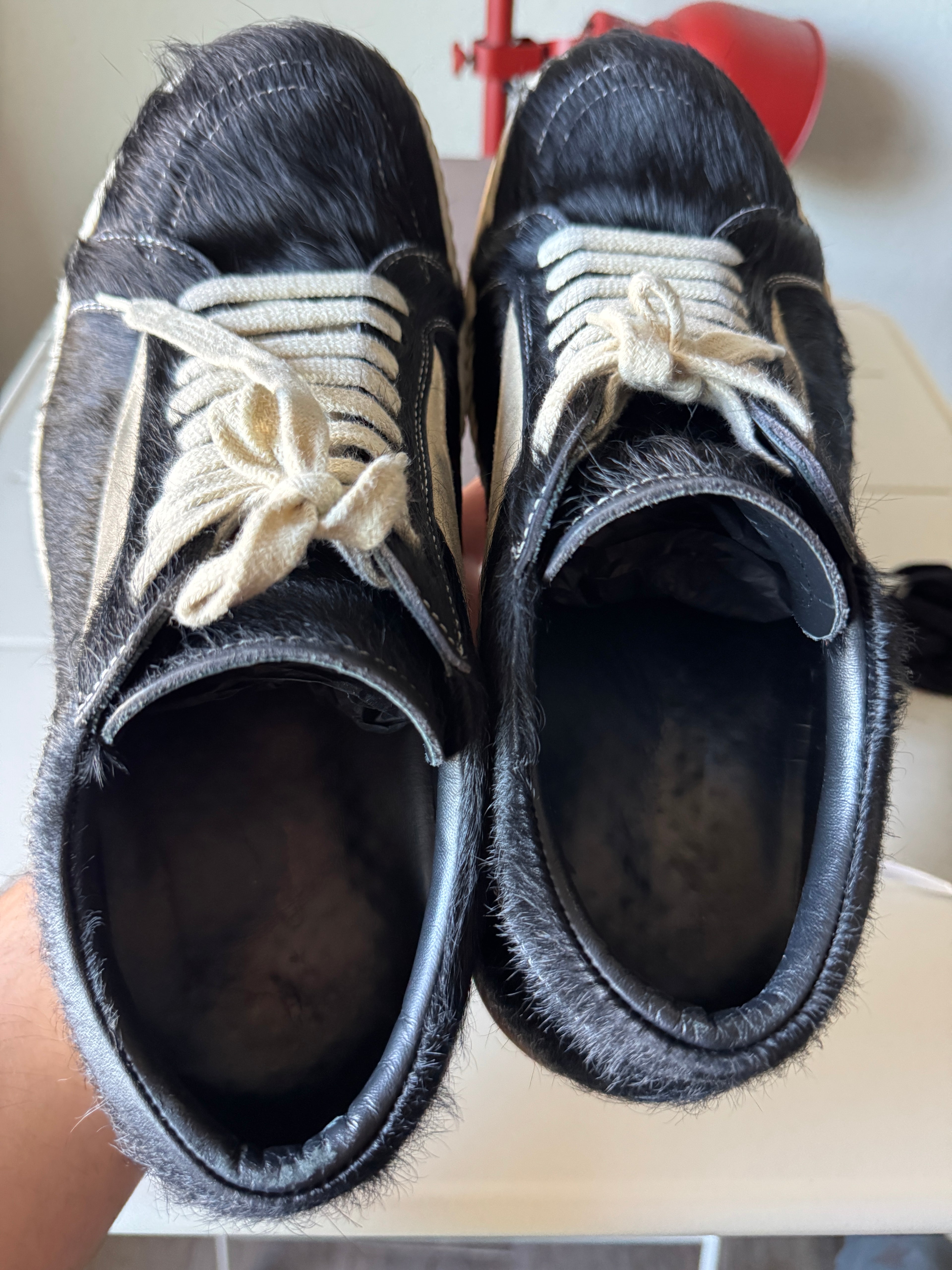 Rick Owens Pony Hair Vans Vintage Sneakers 44/11