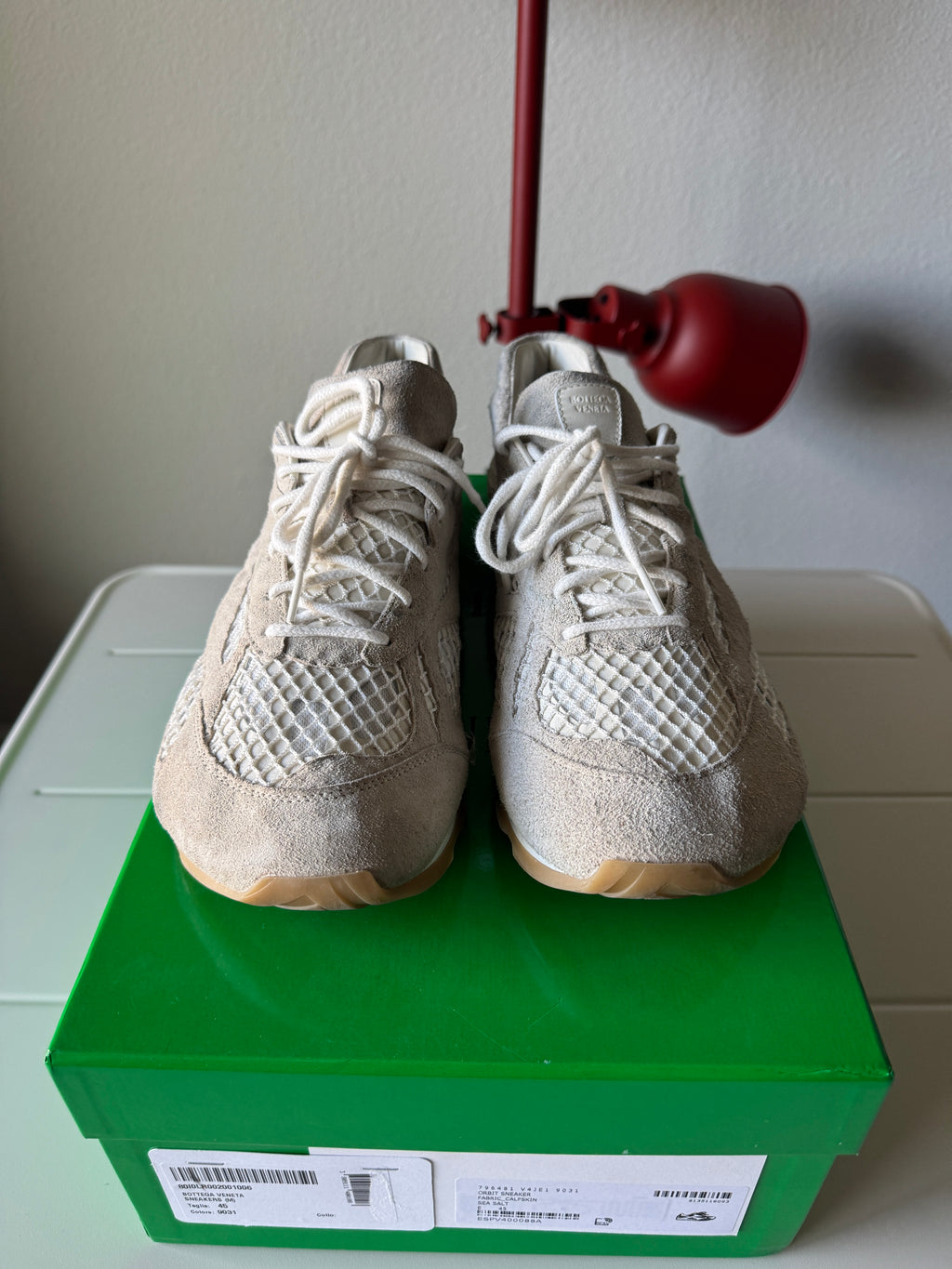 Bottega Veneta Orbit Sea Salt White 45/12