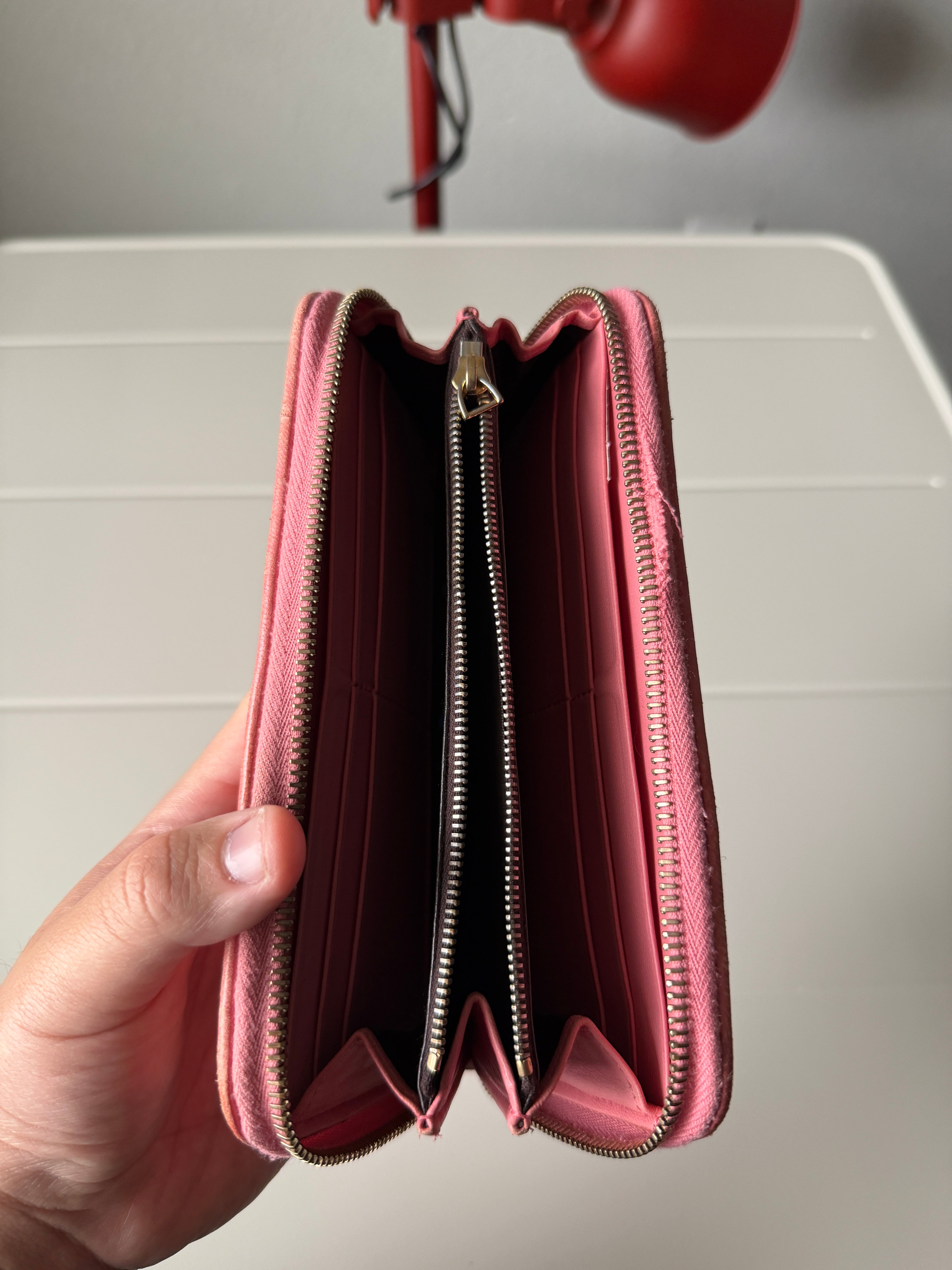 Bottega Veneta Pink Intreciatto Leather Wallet