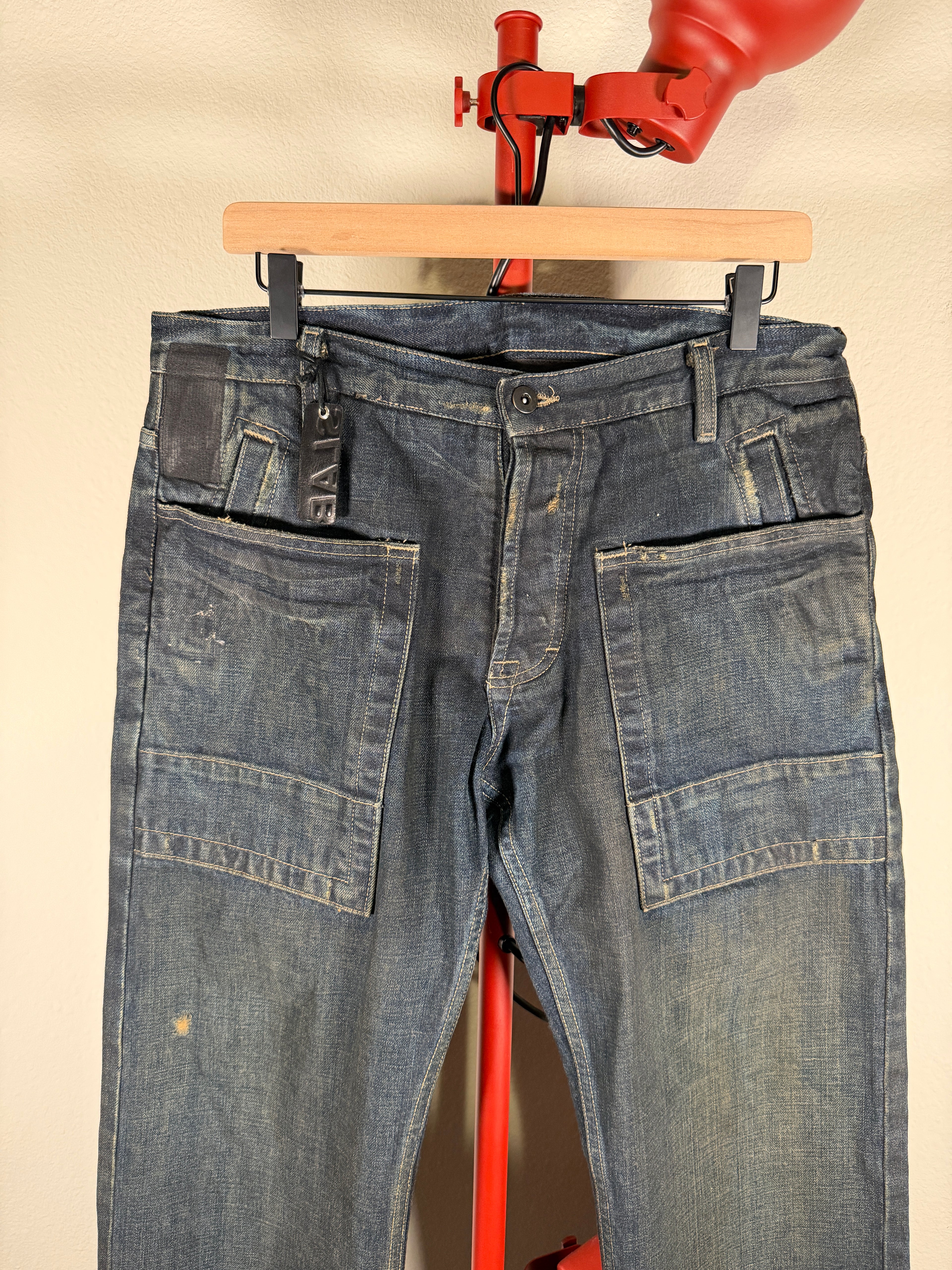 Rick Owens 00s Slab Mudwash Denim 33/36