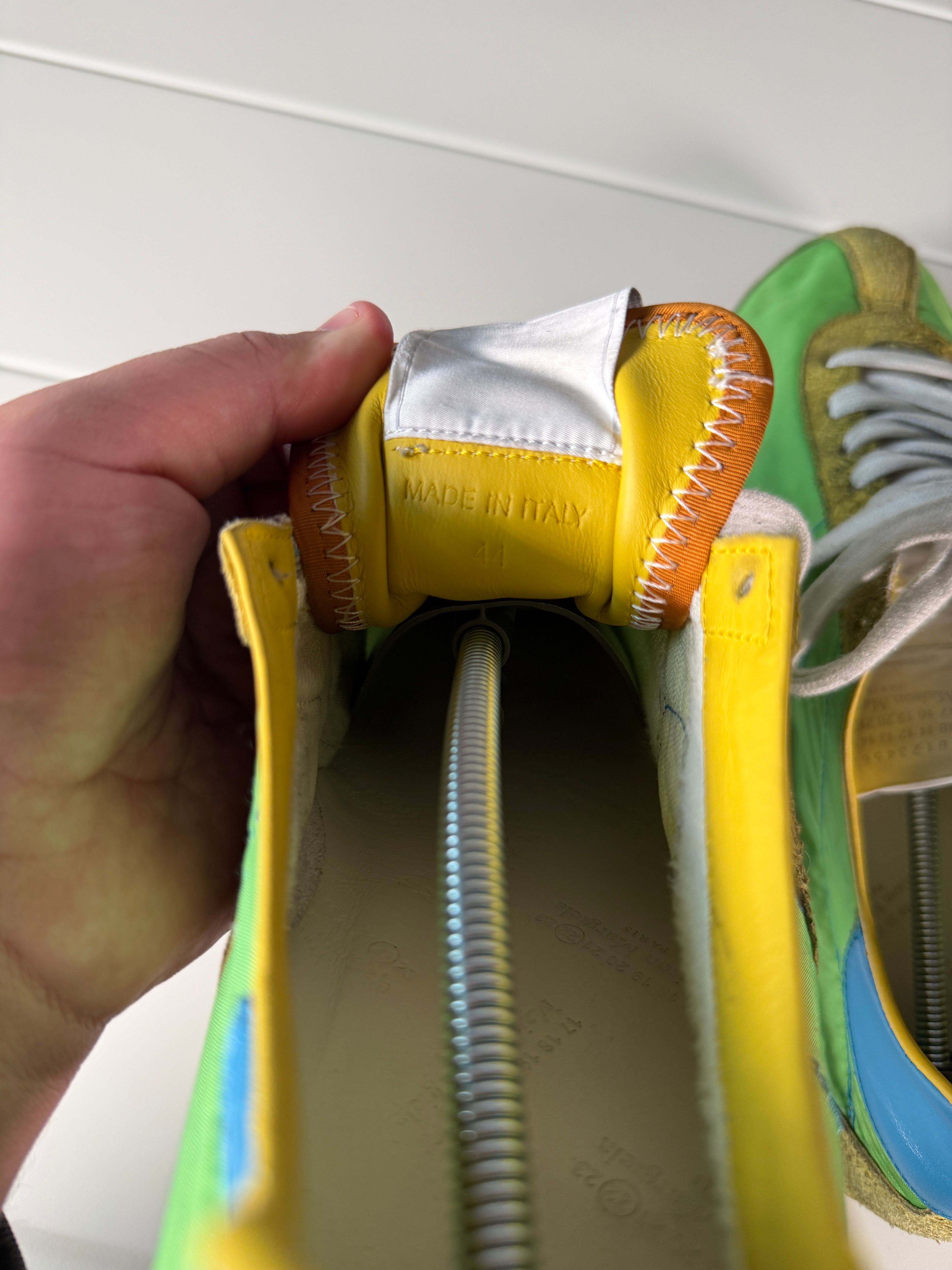 Maison Margiela Green Nylon Sprinter Sneakers 44/11