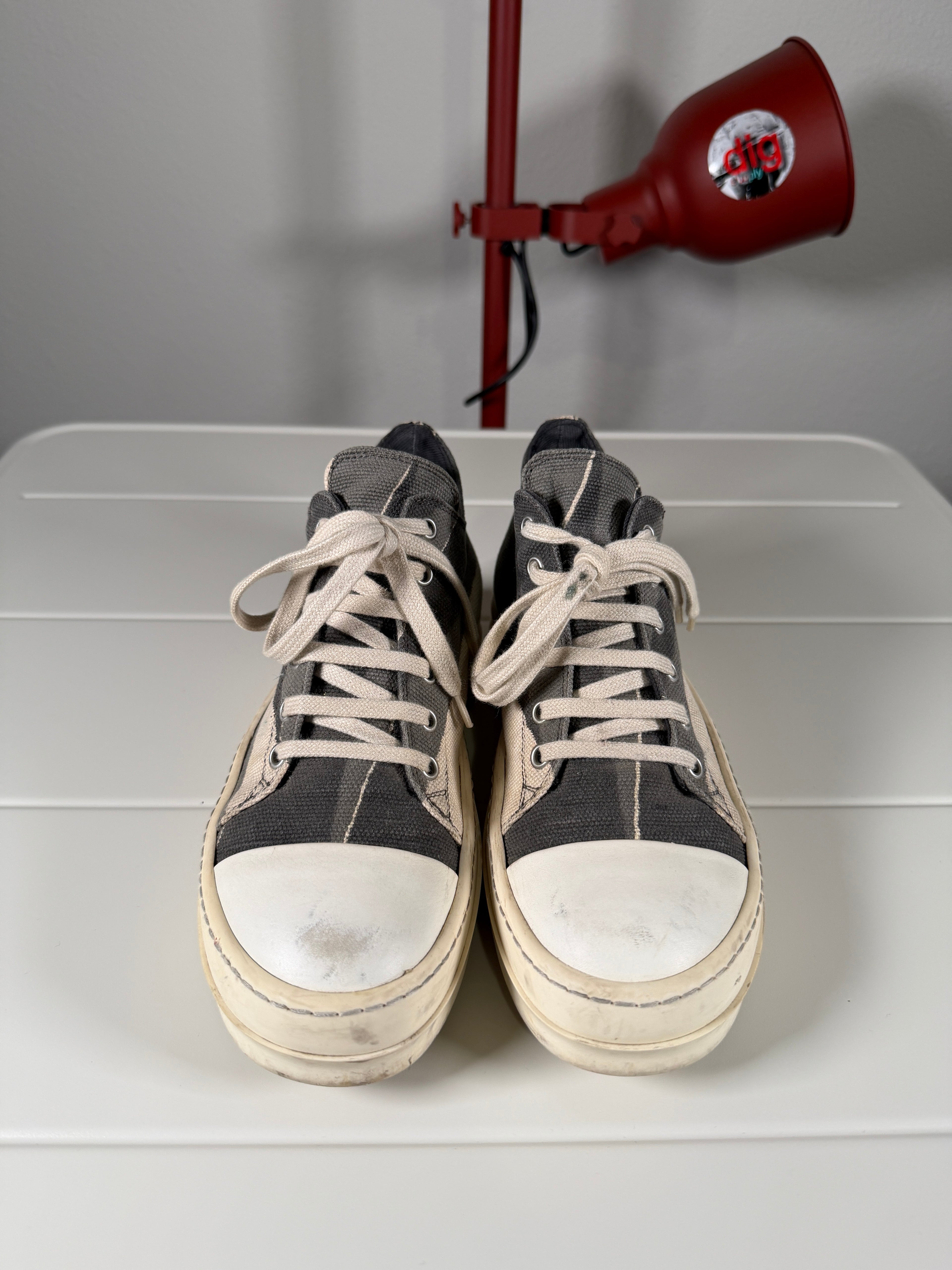 Rick Owens SS14 Drkshdw Abstract Geo Camo Ramone Low 41/8