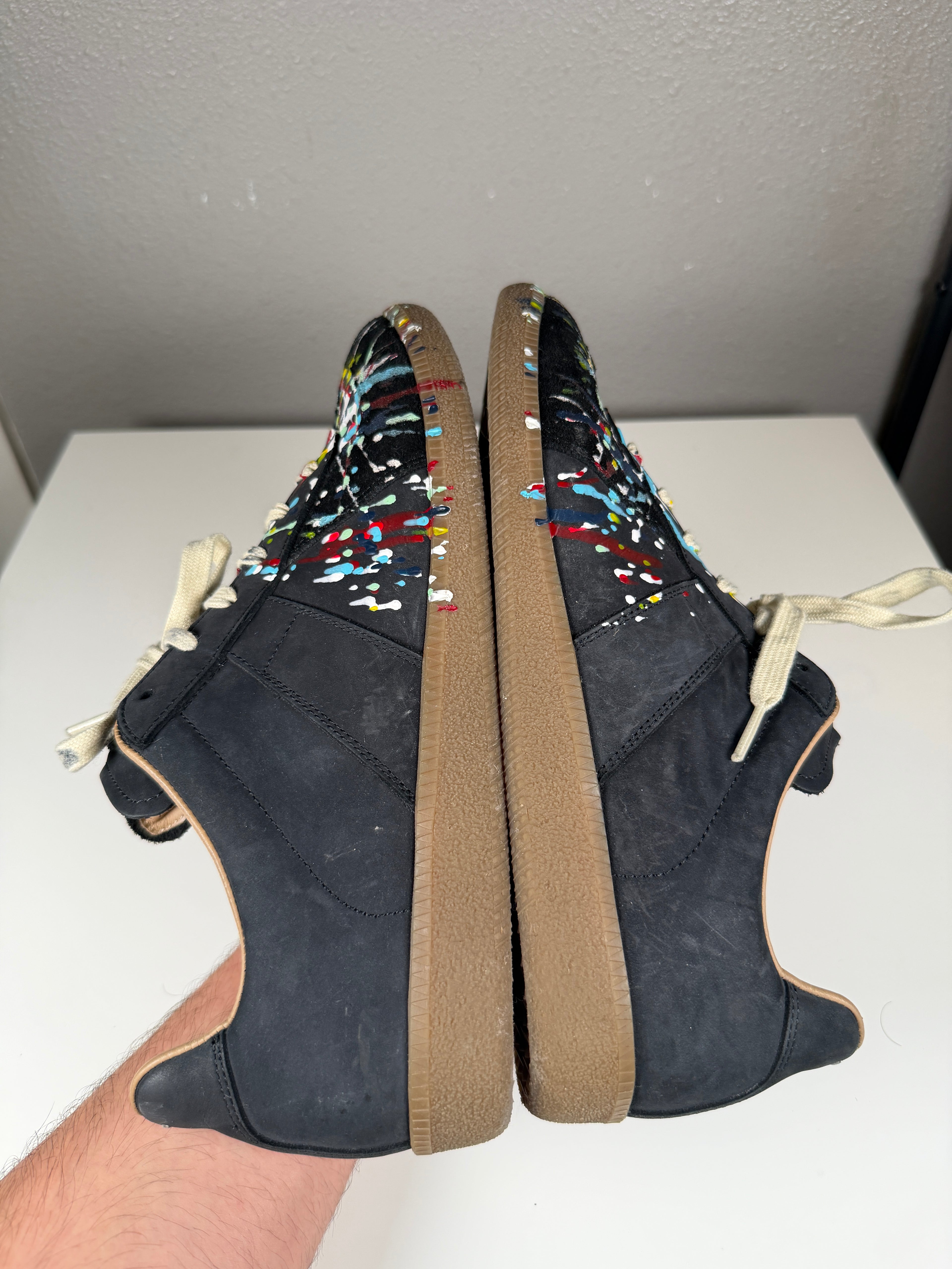 Maison Margiela Paint Splatter Black Gats 43/10