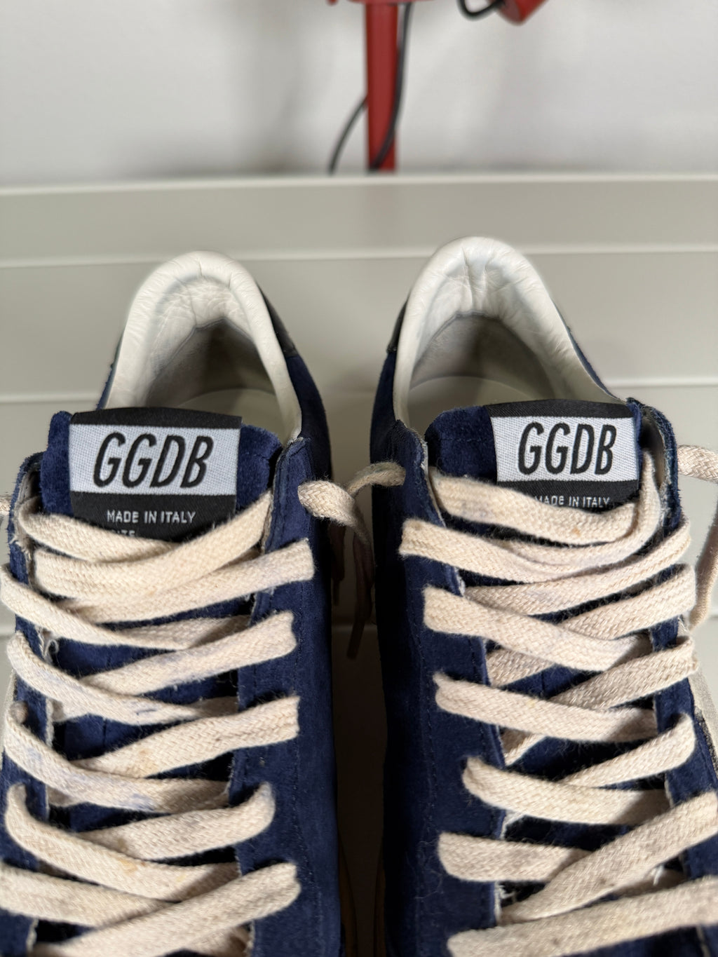 Golden Goose Navy Blue Suede Ballstars 41/8