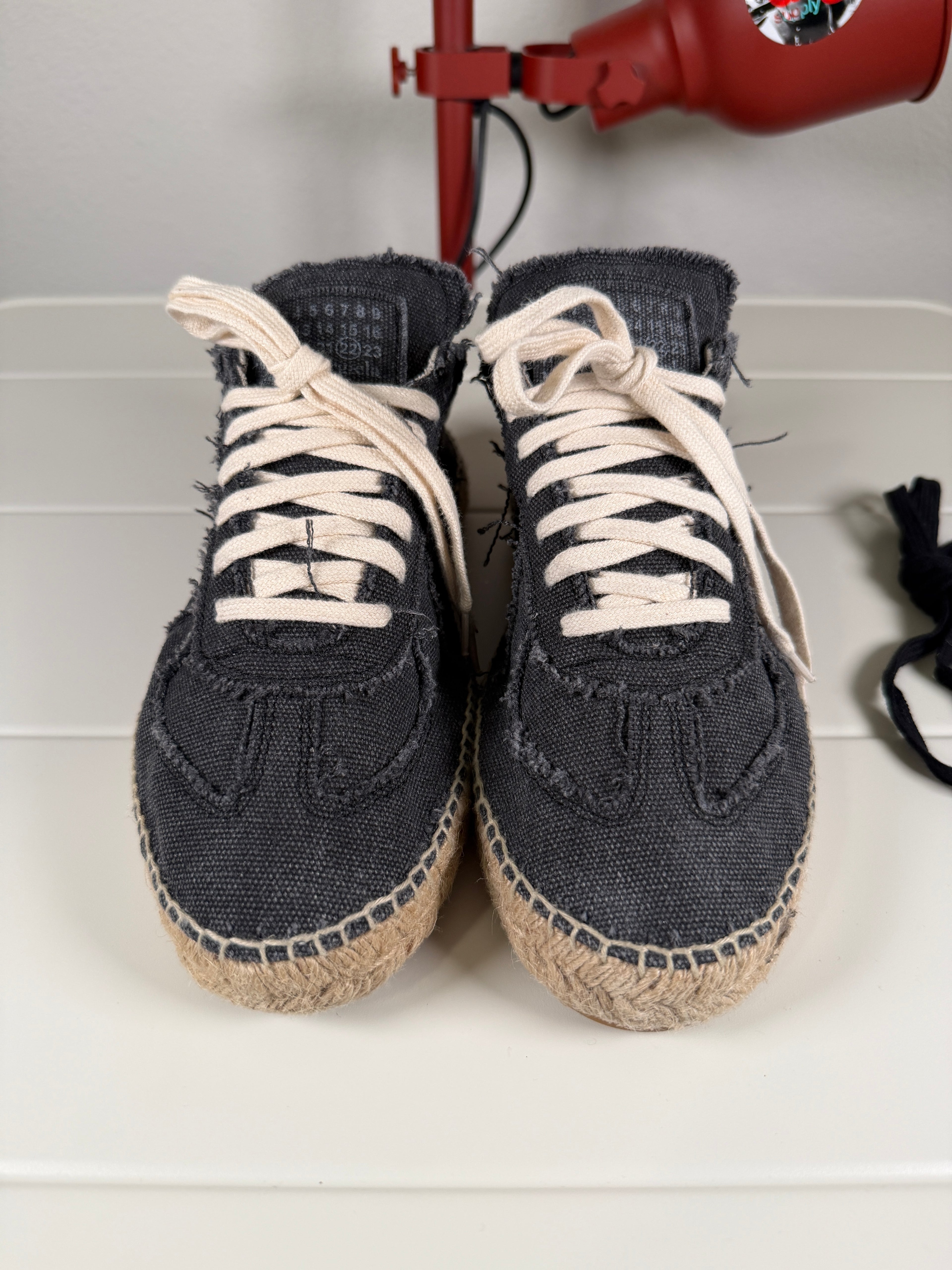 Maison Margiela Black Espadrille Gats 41/8