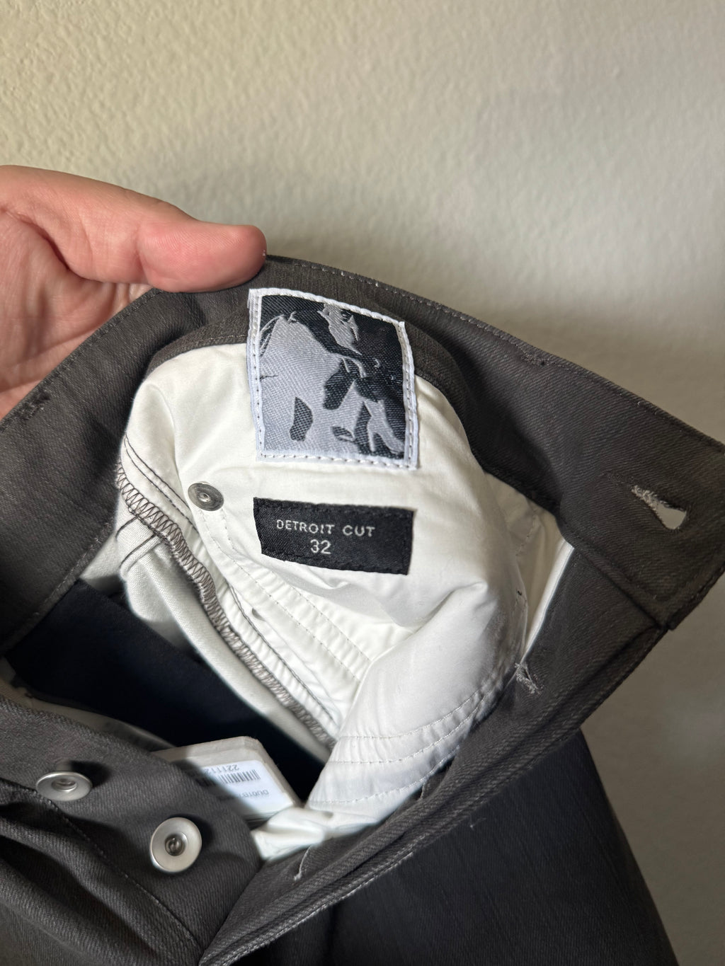 Rick Owens Dark Dust Detroit Cut Denim