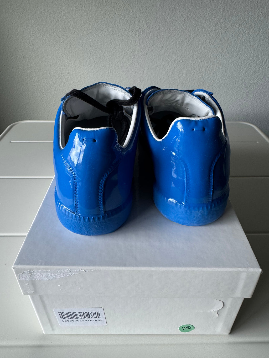 Maison Margiela Women’s Patent Rubber Blue Gats 36/6