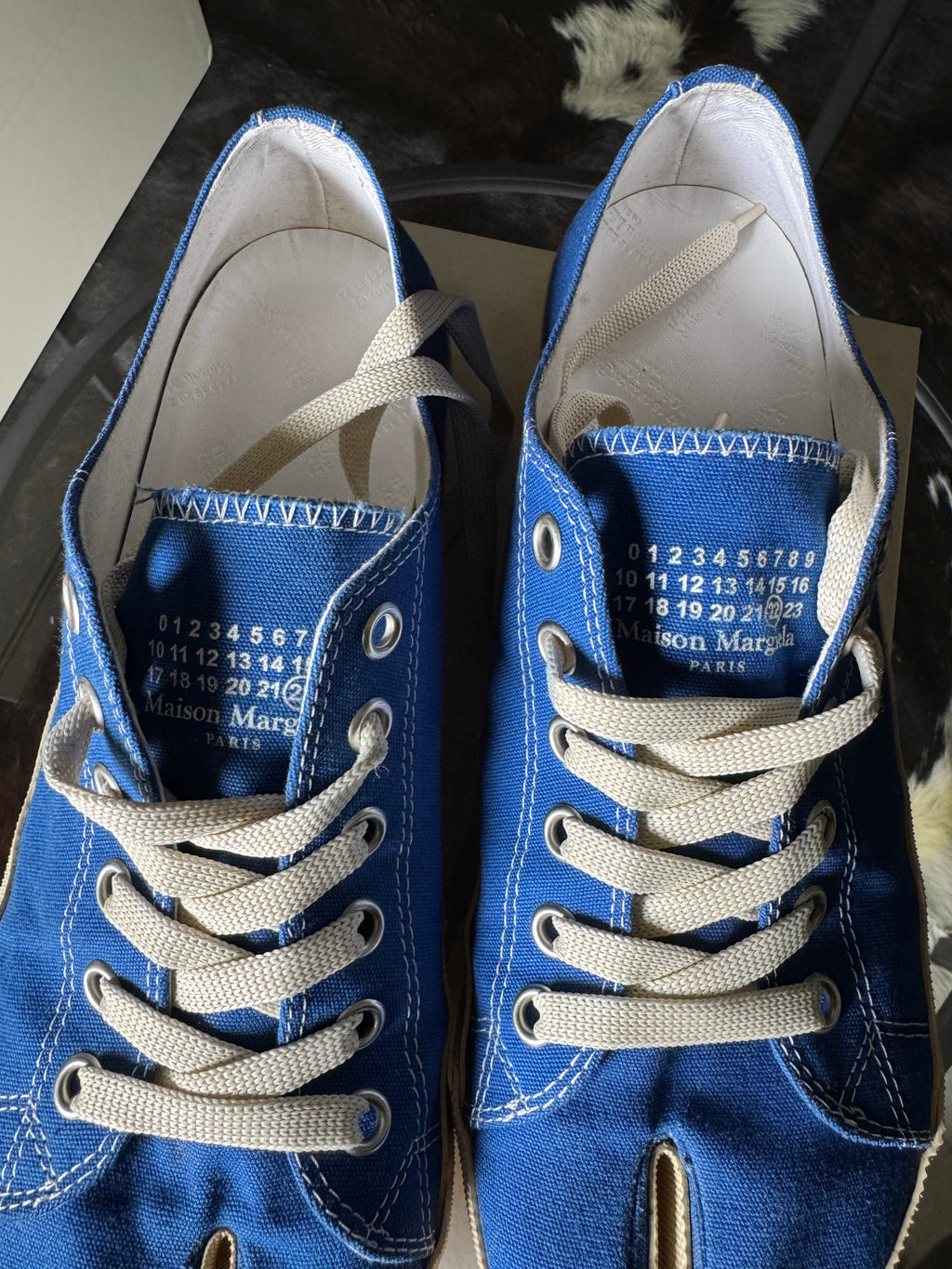 Maison Margiela Blue Tabi Sneakers 43/10
