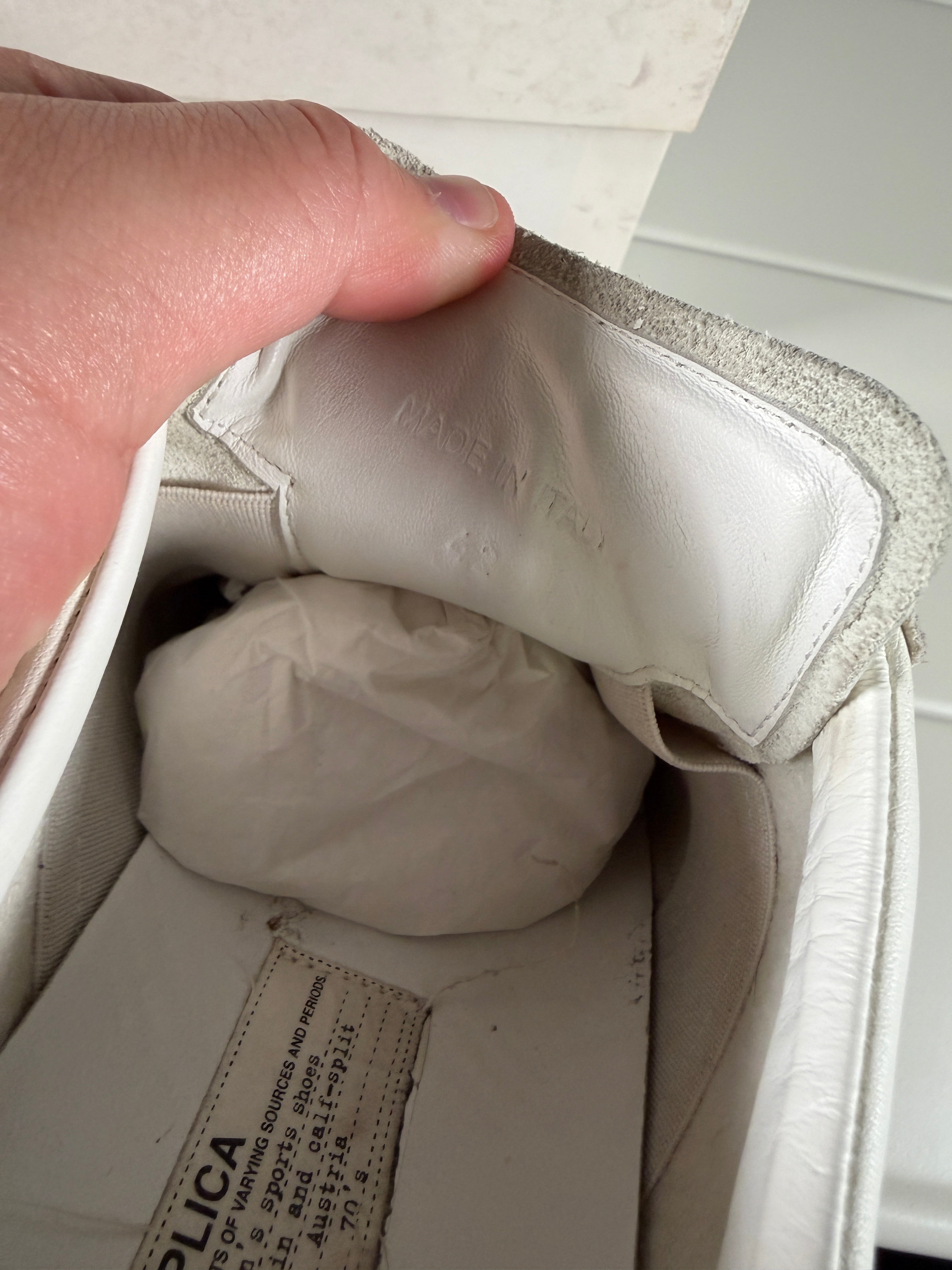 Maison Margiela Triple White Gats 42/9