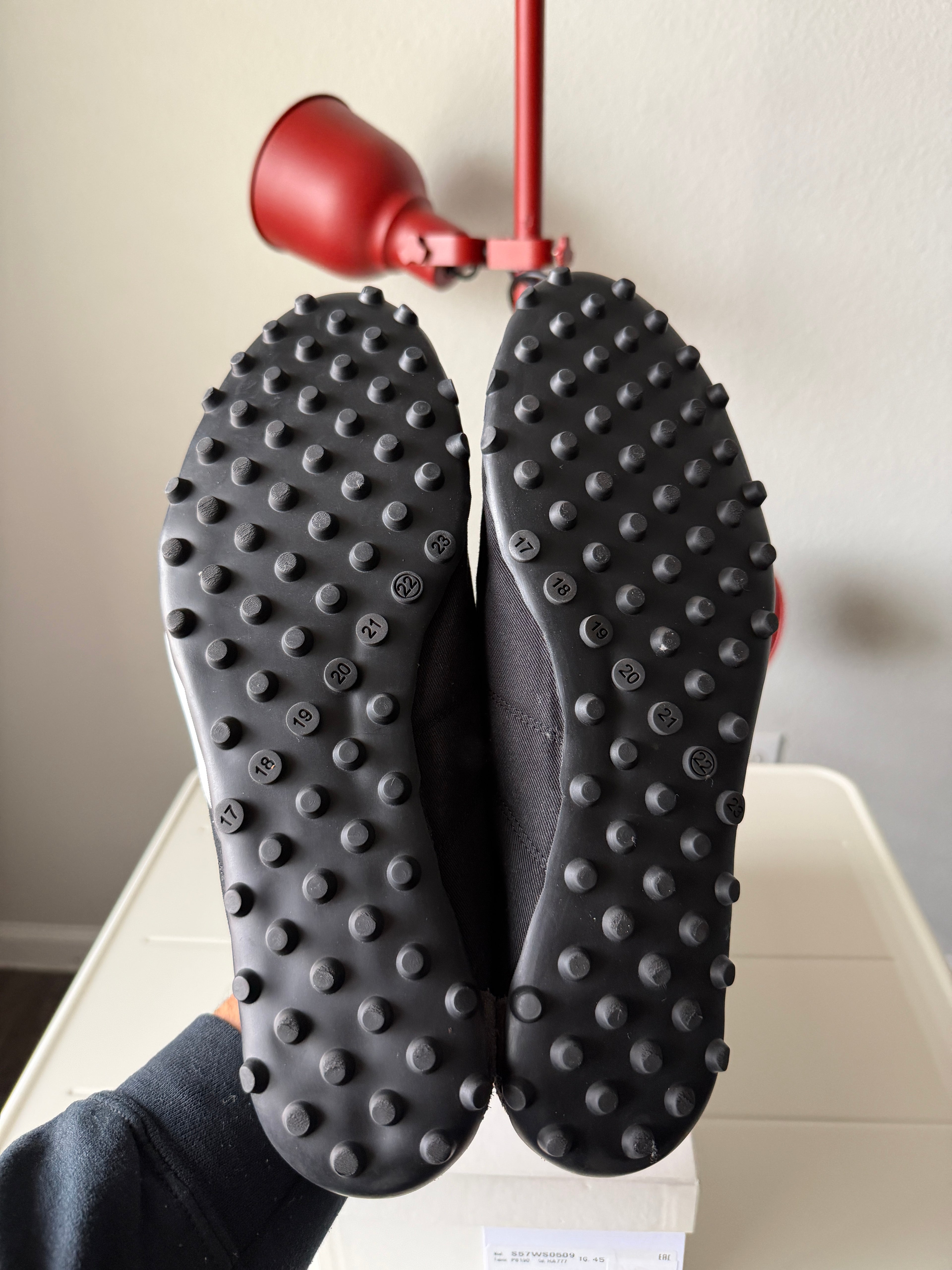 Maison Margiela Black Canvas Sprinter 45/12