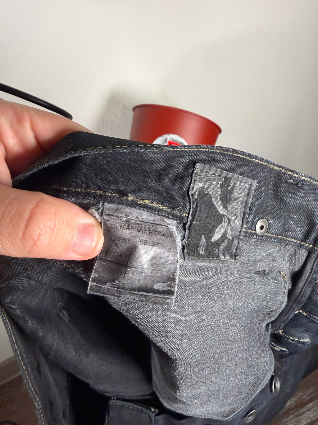 Rick Owens FW08 Black Waxed Denim 34