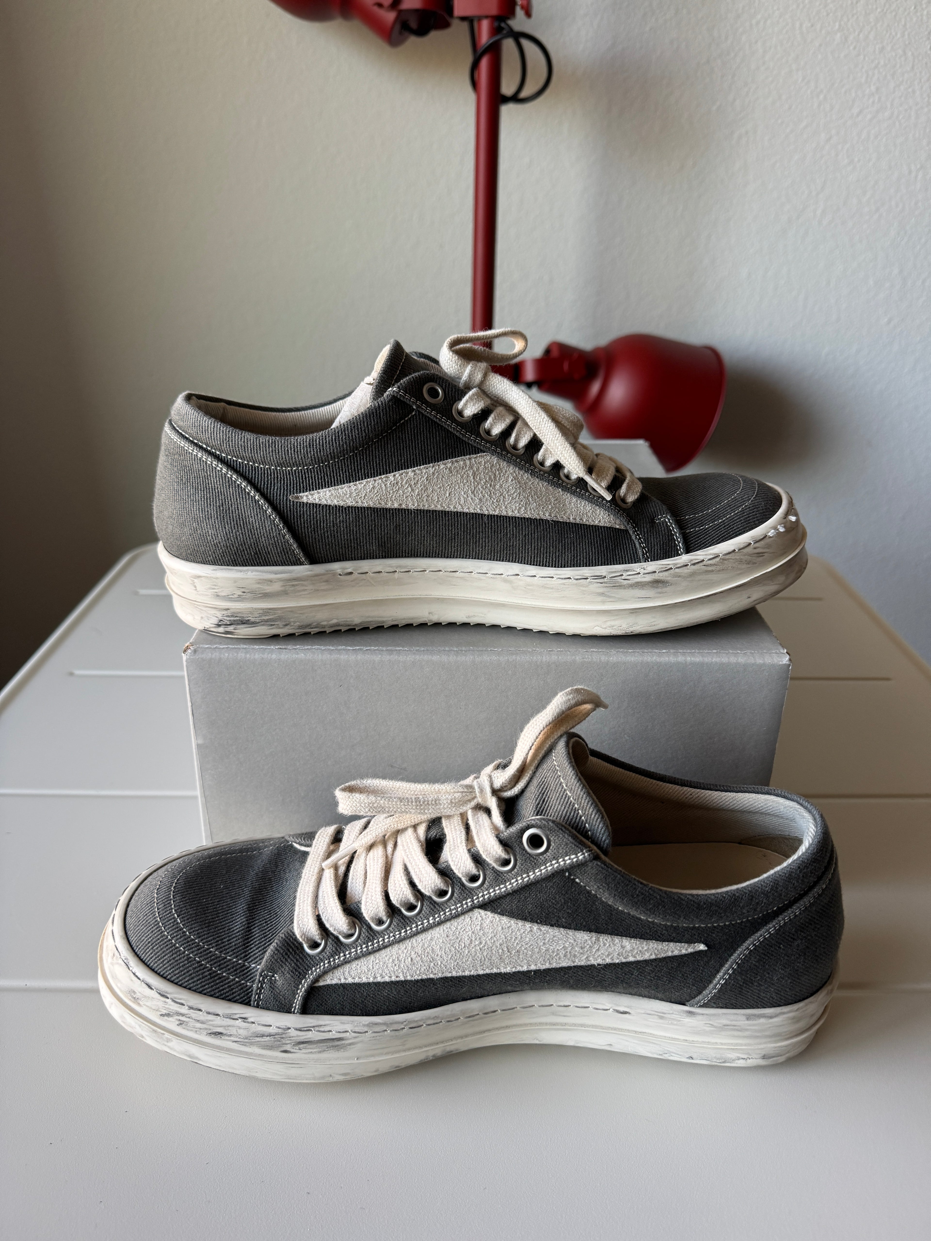 Rick Owens Black Vans Vintage Sneakers 42/9