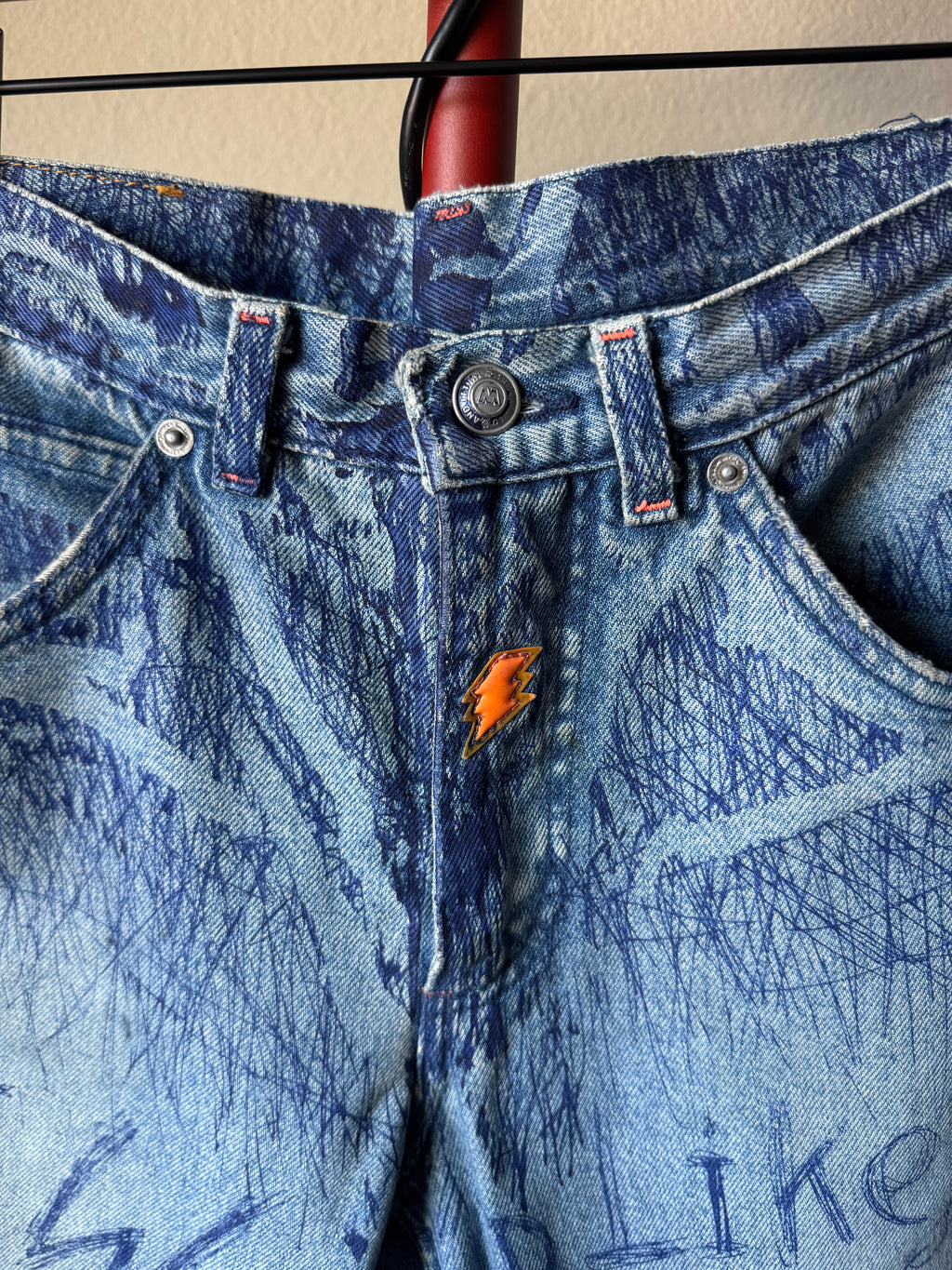 Walter Van Beirendonck AW97 Avatar Pen Graffiti Denim 32
