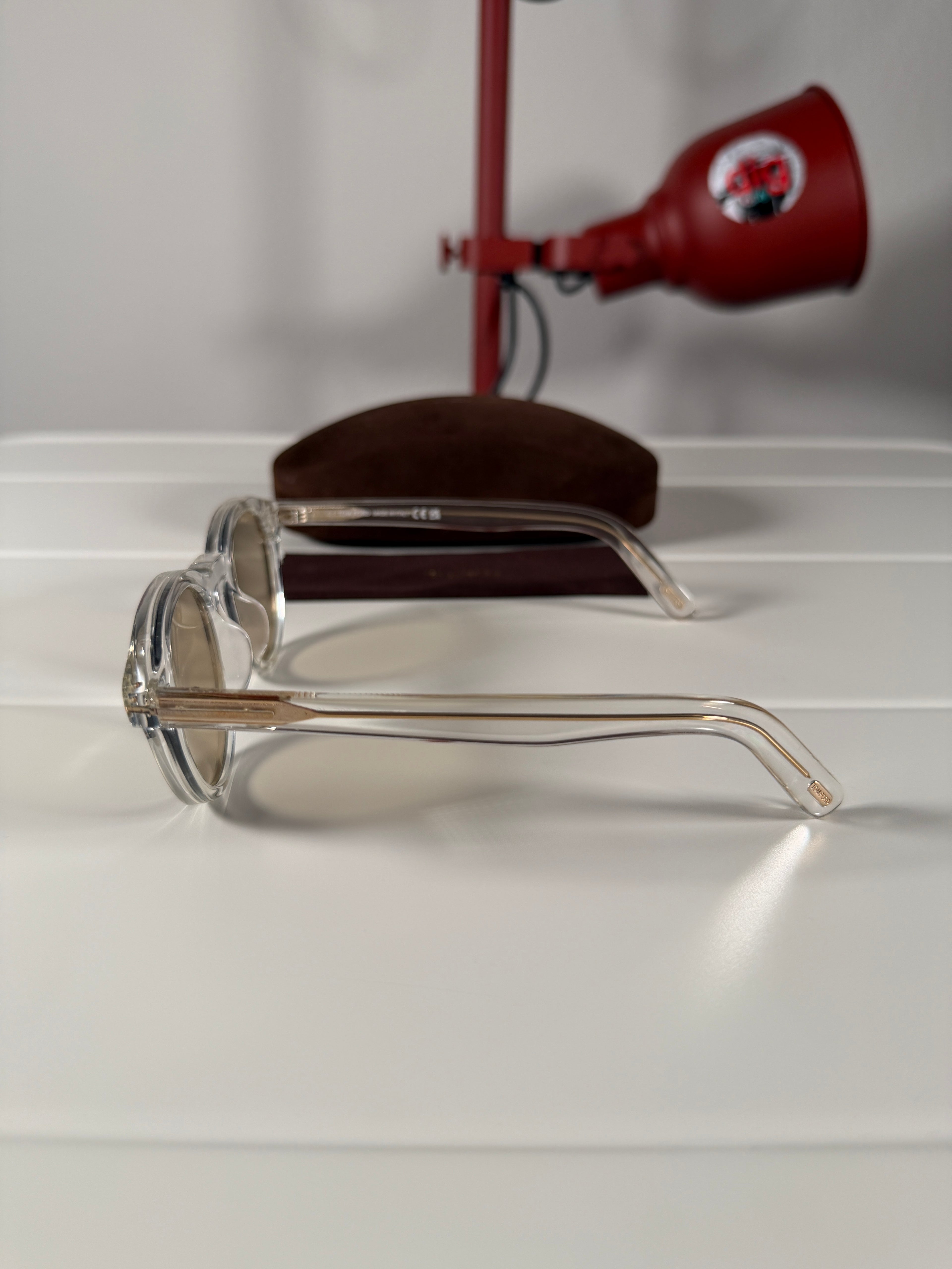 Tom Ford Alt Fit Clear Gold Sunglasses
