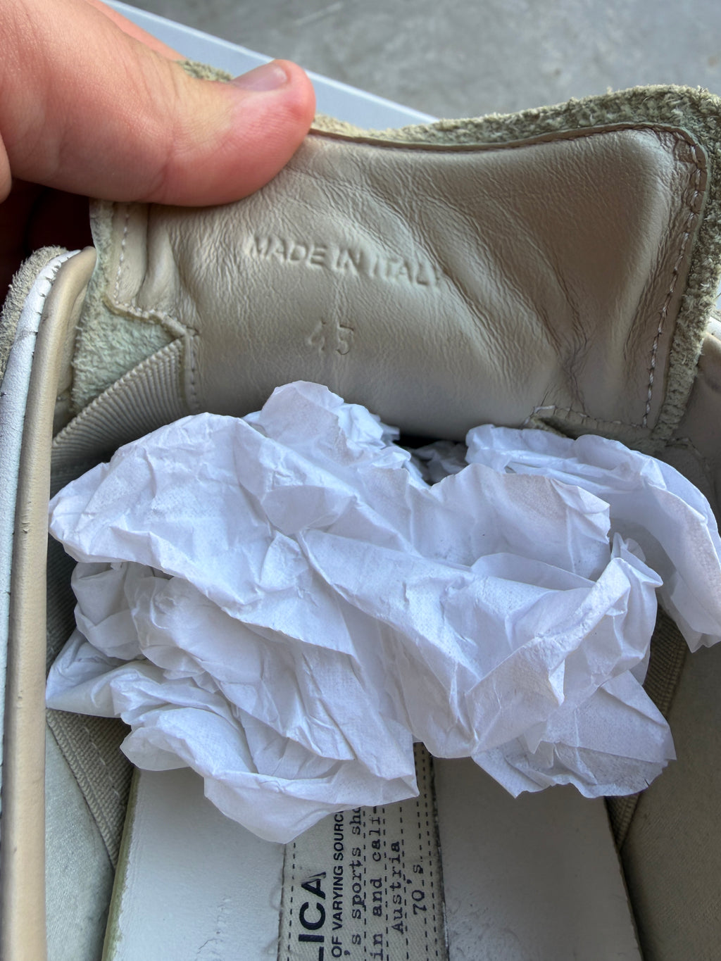 Maison Margiela White Gum Gats 43/10