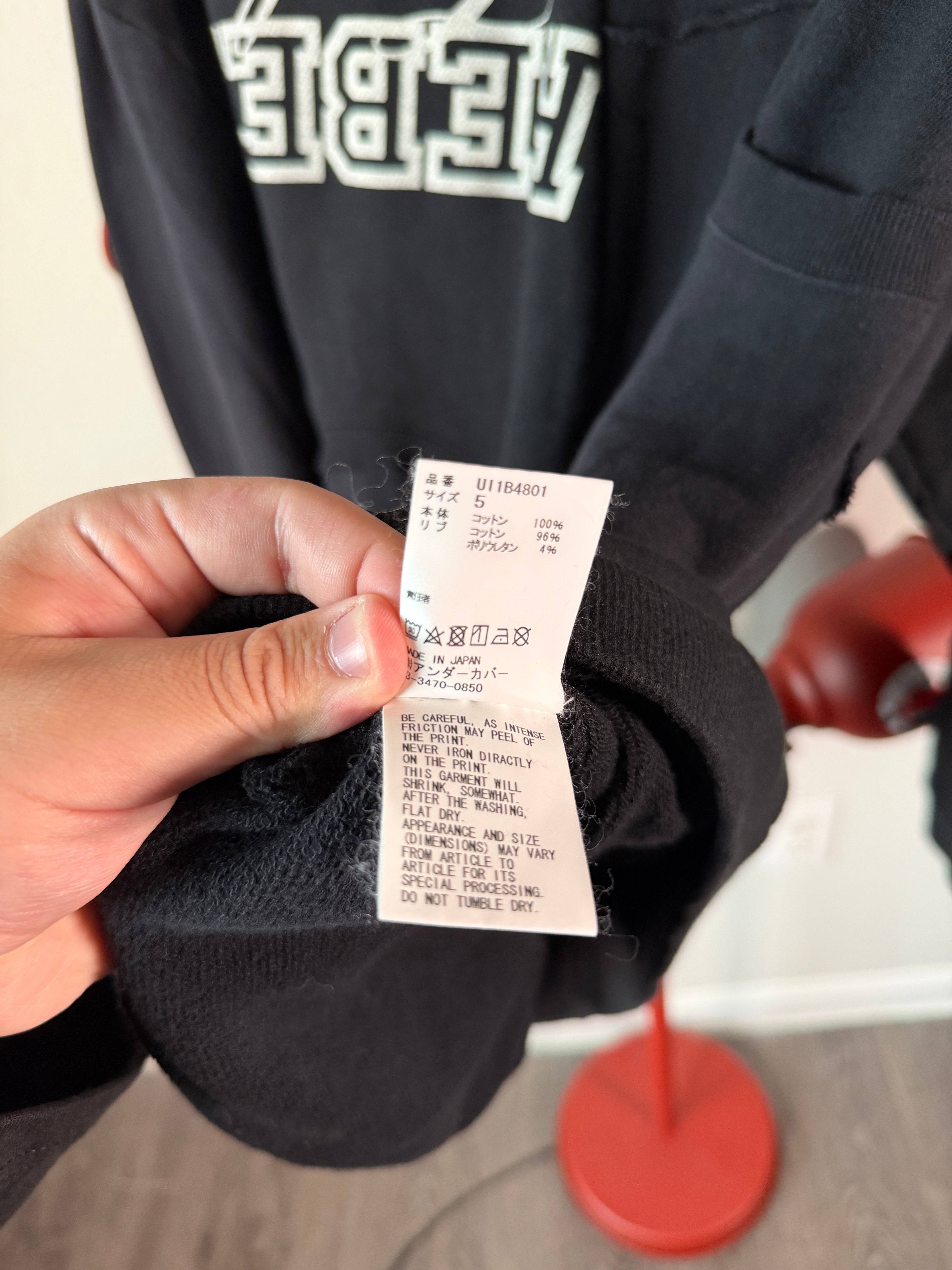 Undercover SS22 Rebel Gods Reconstructed Hybrid Crewneck XL