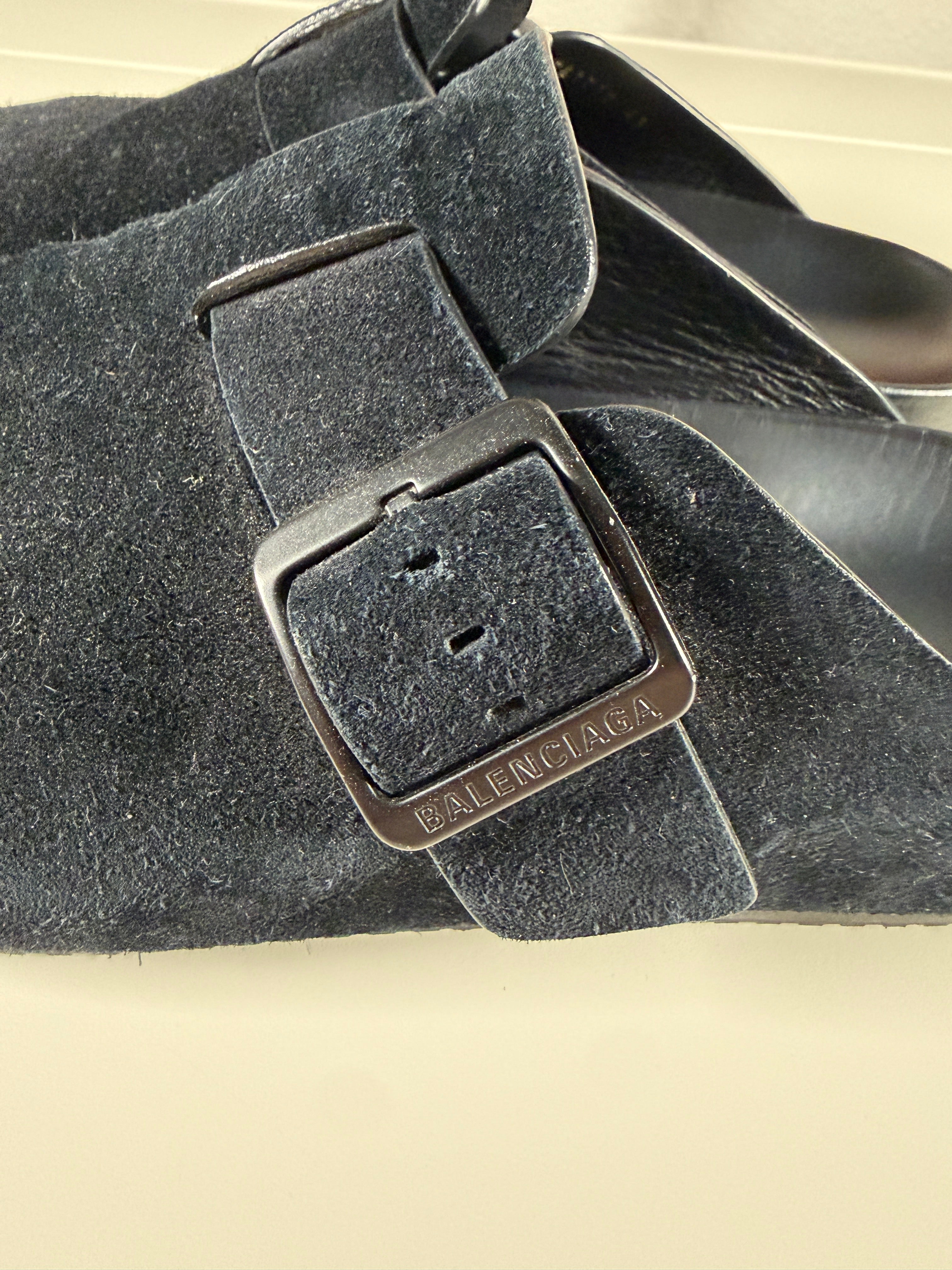 Balenciaga Sunday Mule Black Suede 43/10