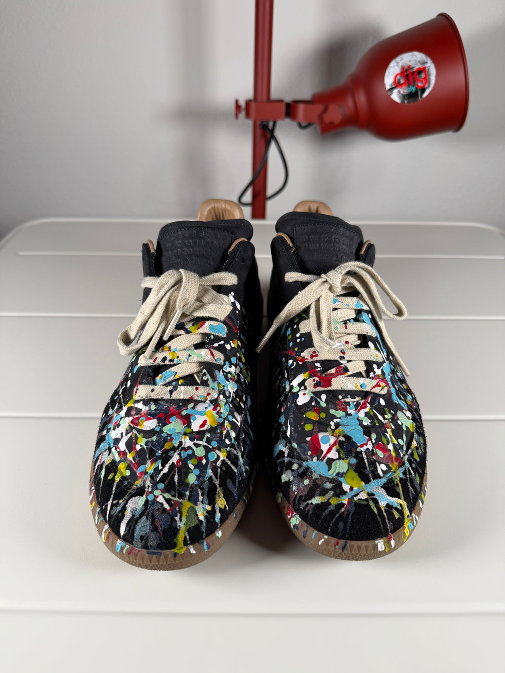 Maison Margiela Black Paint Splatter Gats 43/10