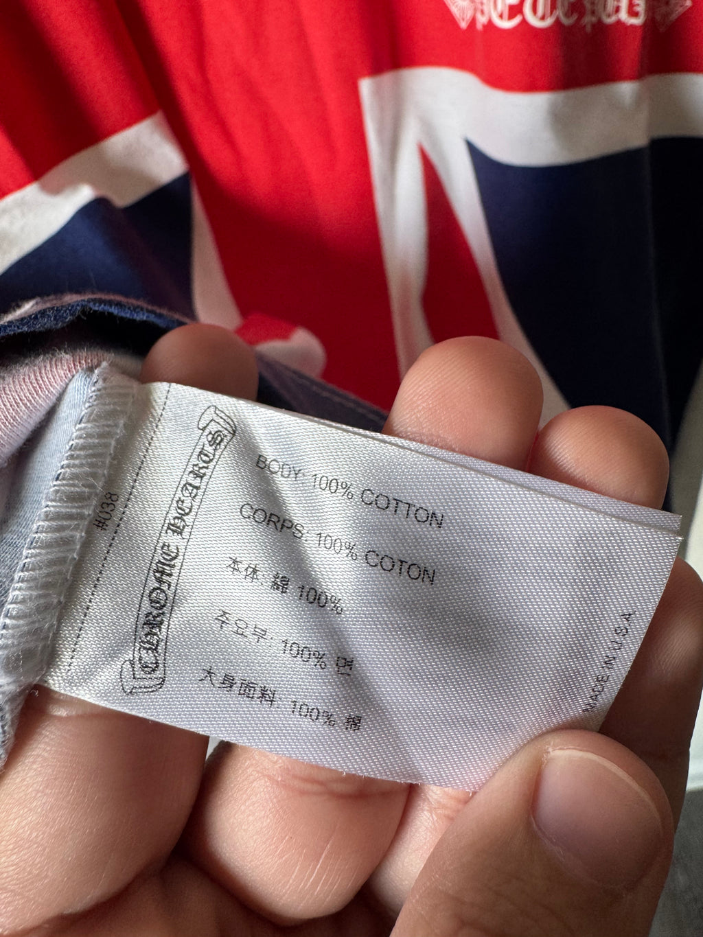 Chrome Hearts Union Jack Tee S