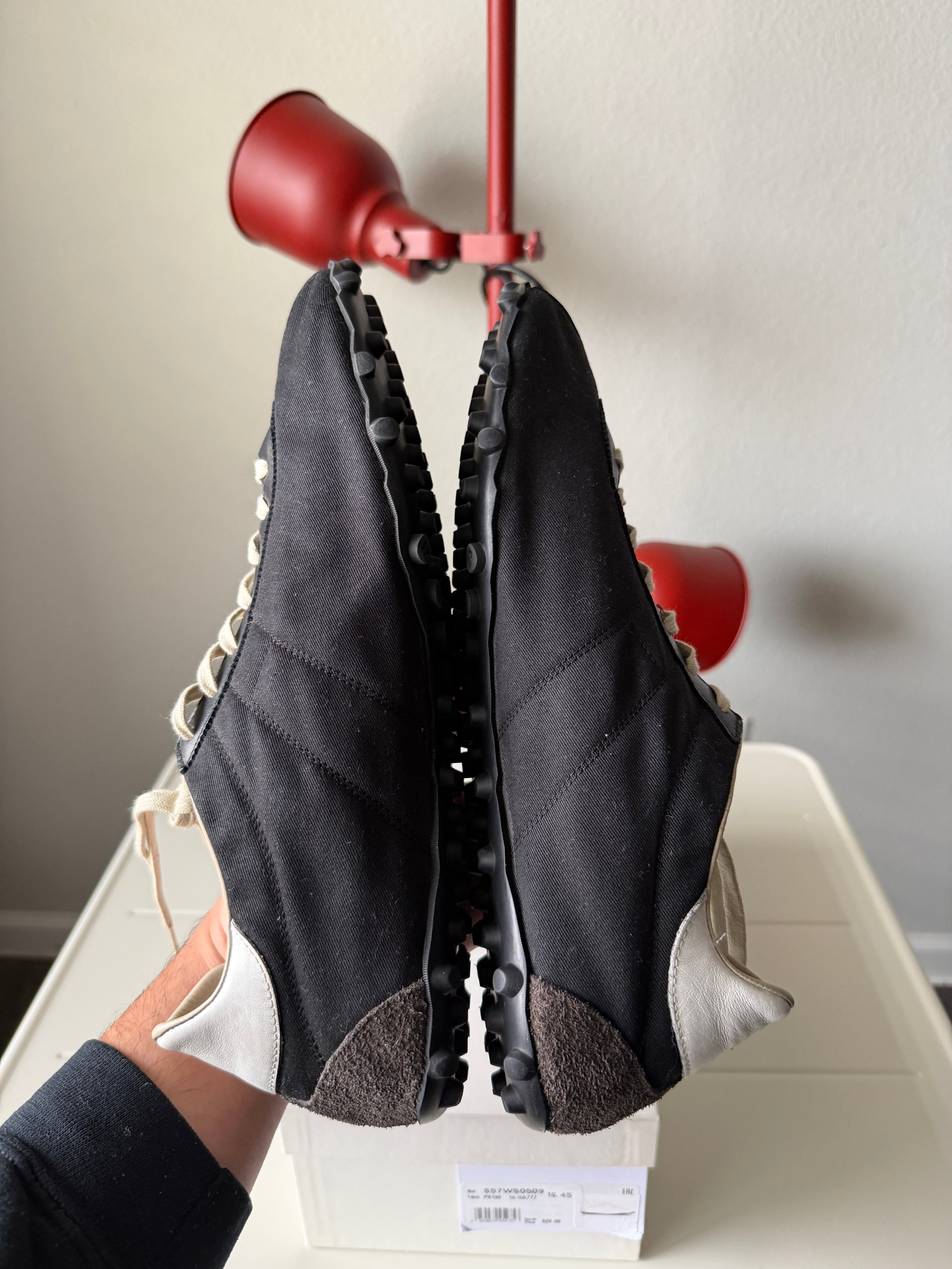 Maison Margiela Black Canvas Sprinter 45/12