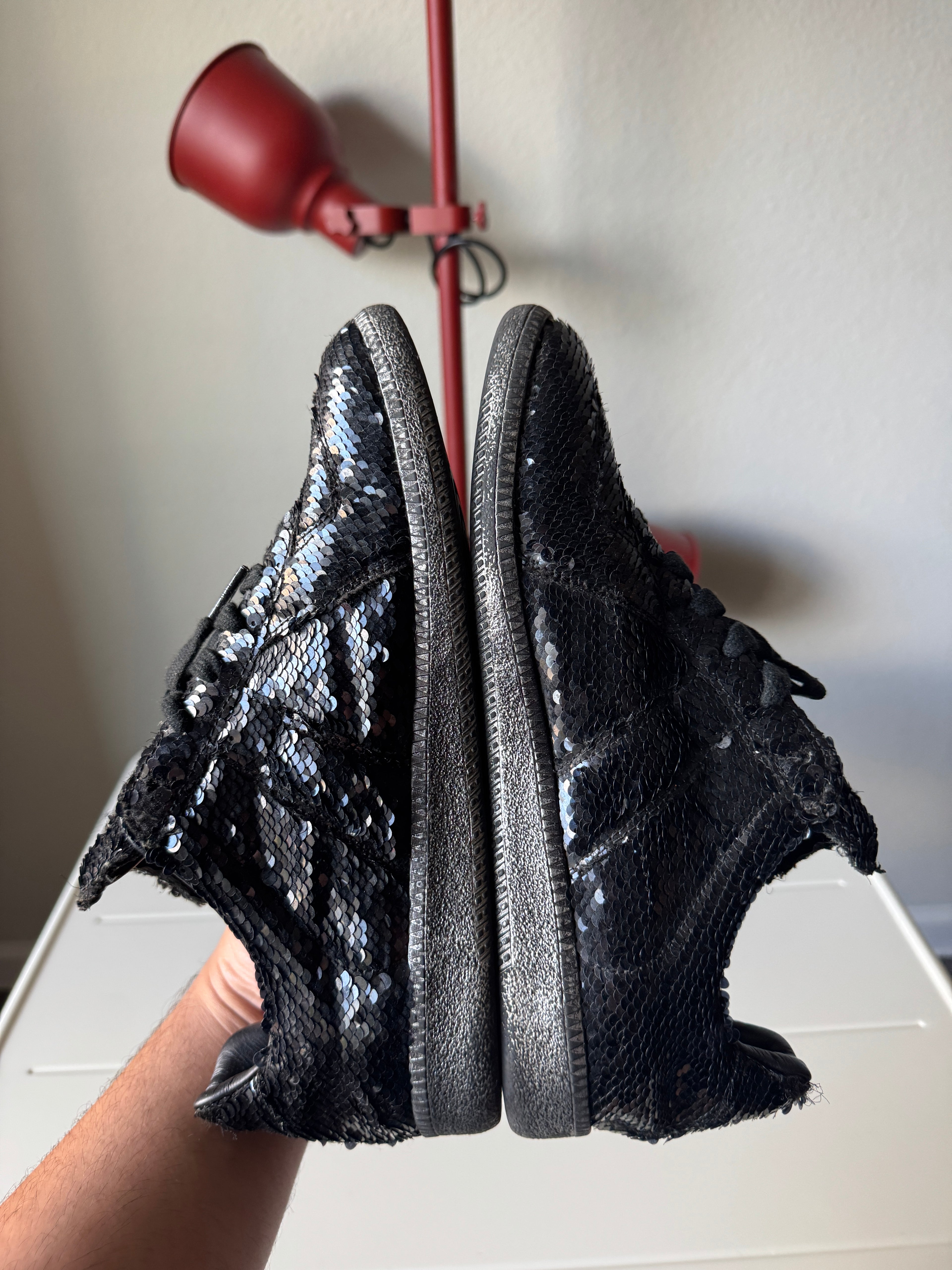 Maison Margiela Black Glitter Gats 41/8