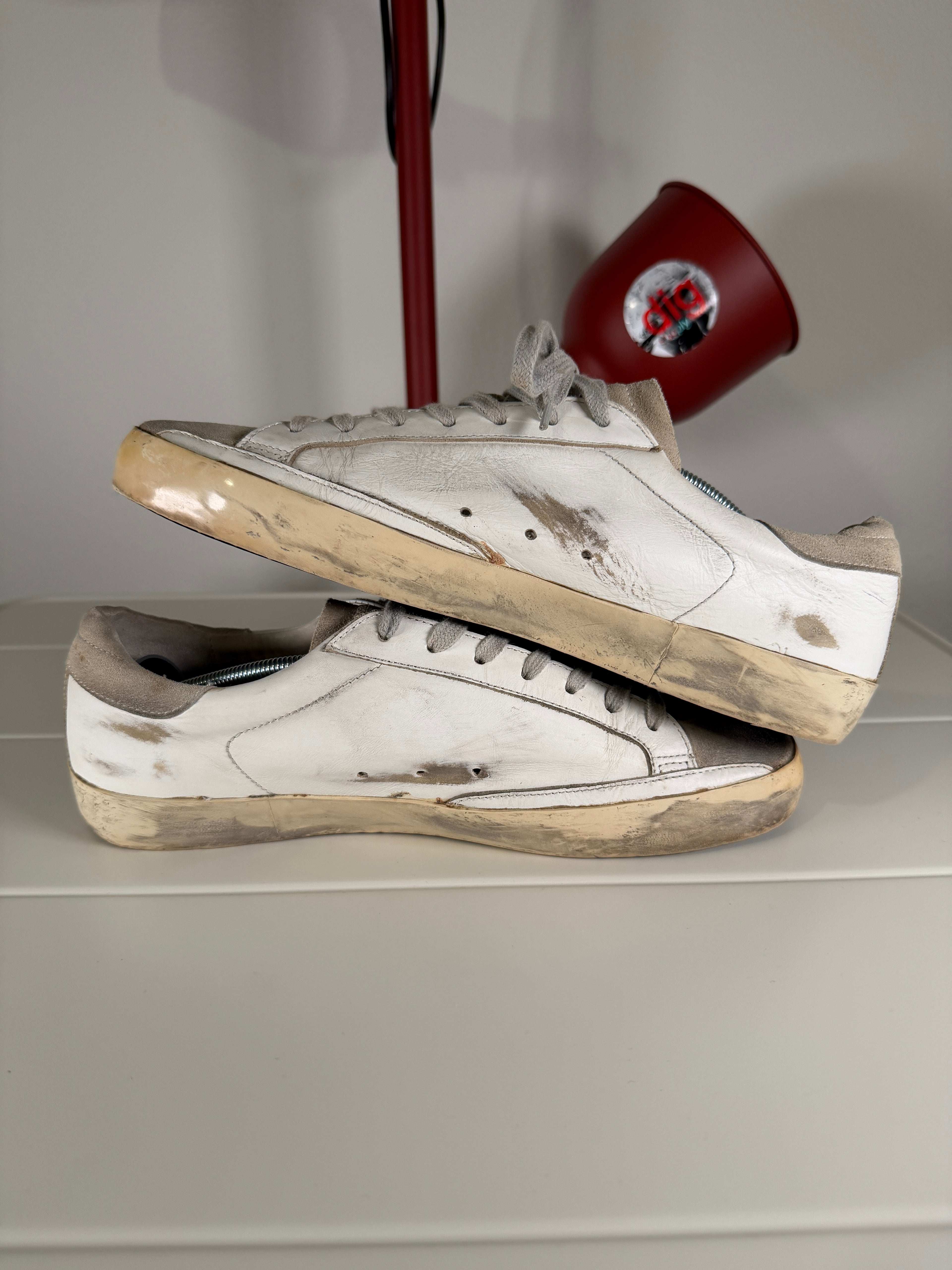 Golden Goose White Superstars 42/9