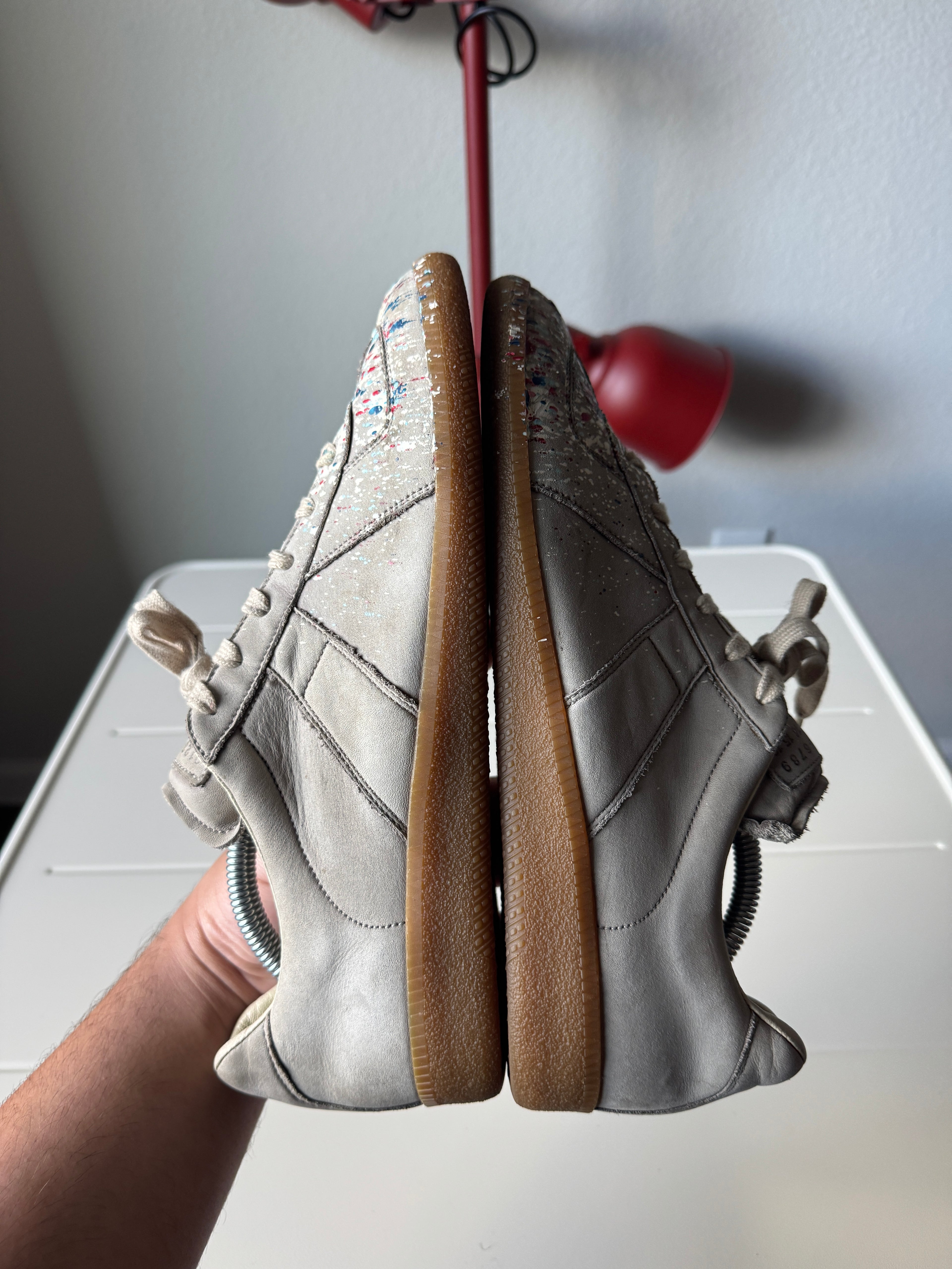 Maison Margiela grey Paint Splatter 43/10