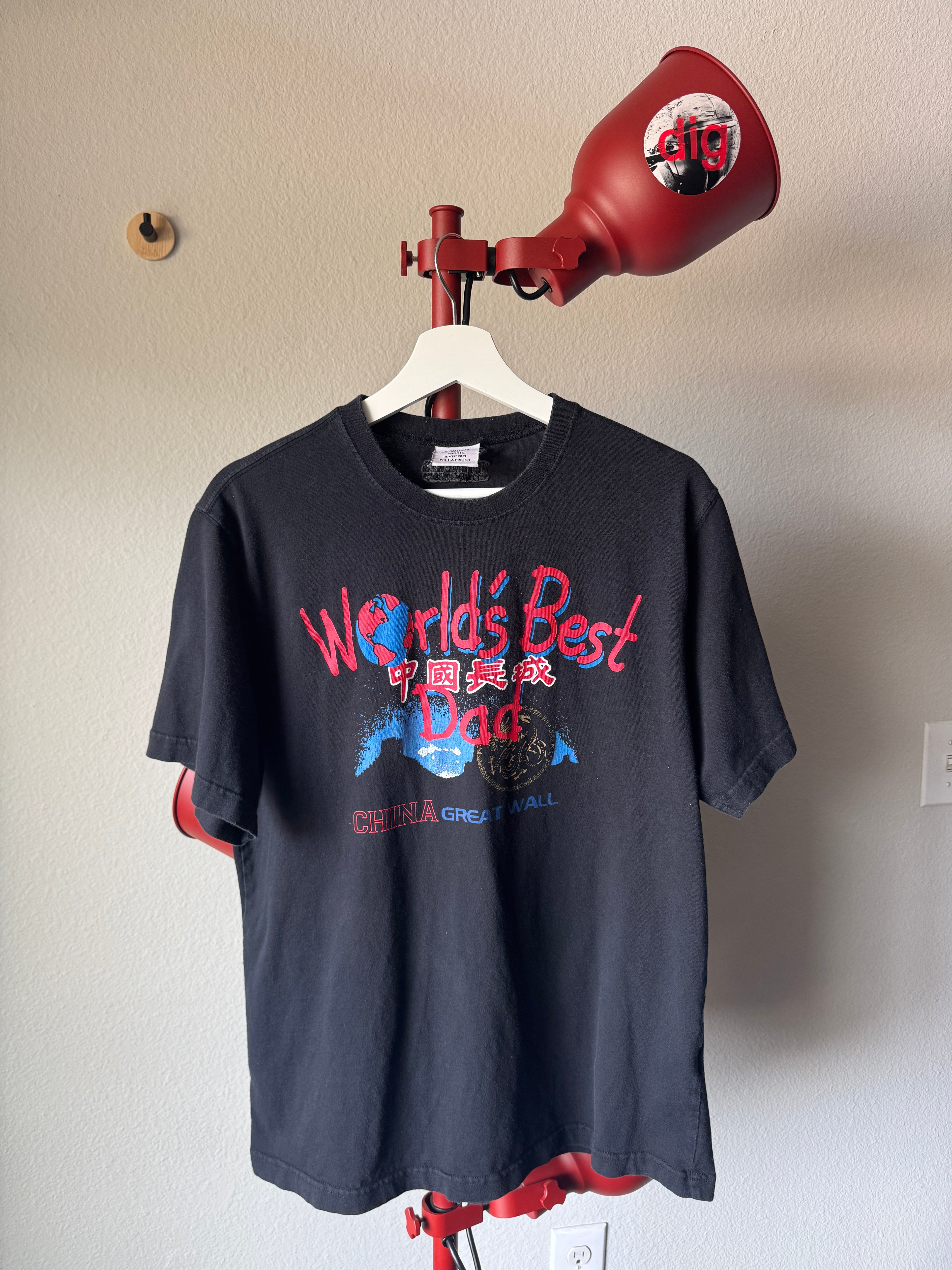 Vetements FW/19 Worlds Best Dad/China Tourist Tee L