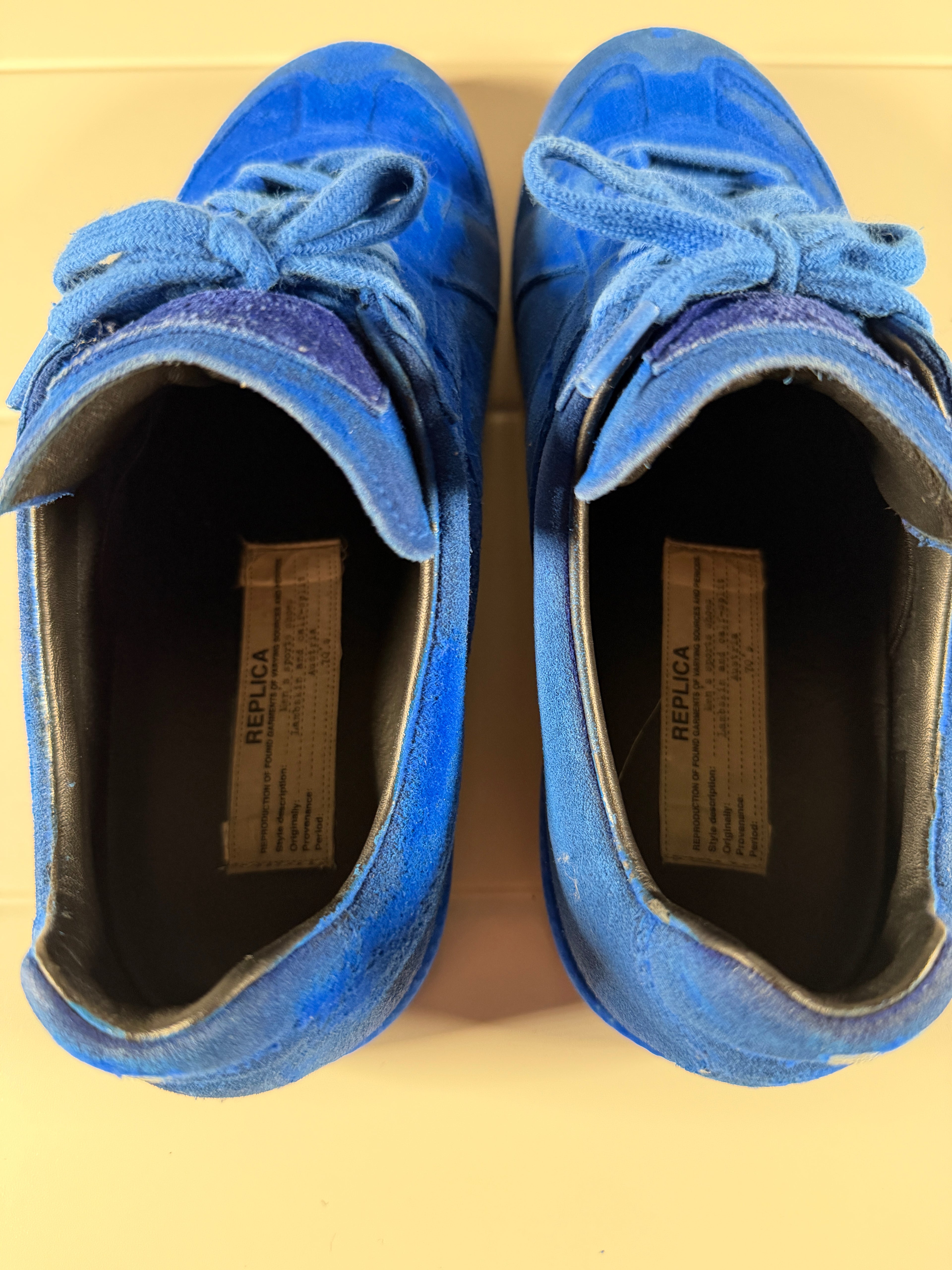 Maison Margiela Velvet Blue Gats 41.5/8.5
